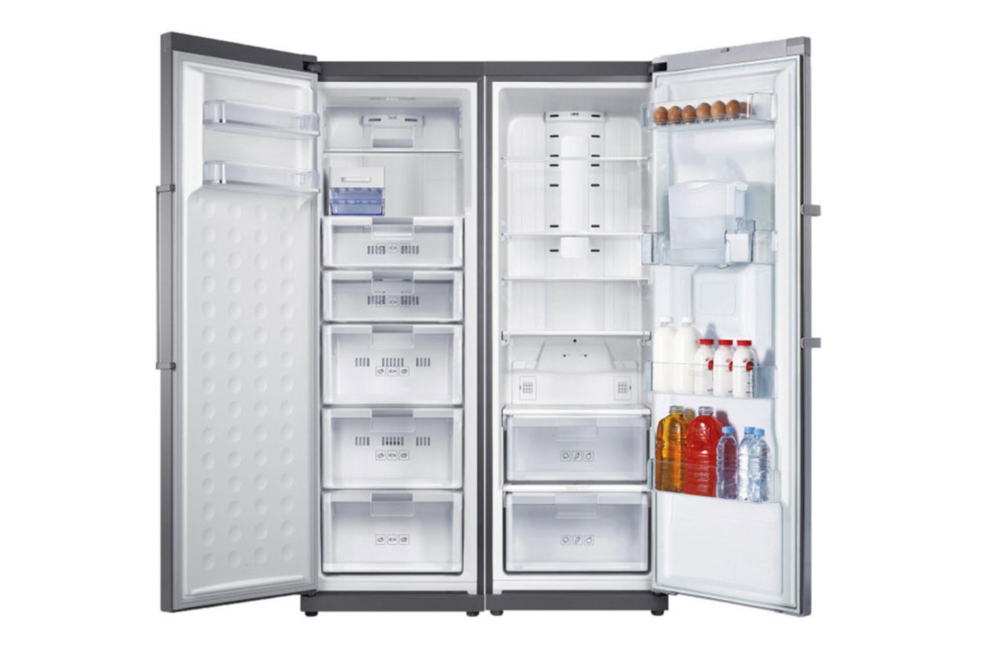 یخچال فریزر اسنوا Snowa SN6-0190SW SN5-0190SW درب باز شده