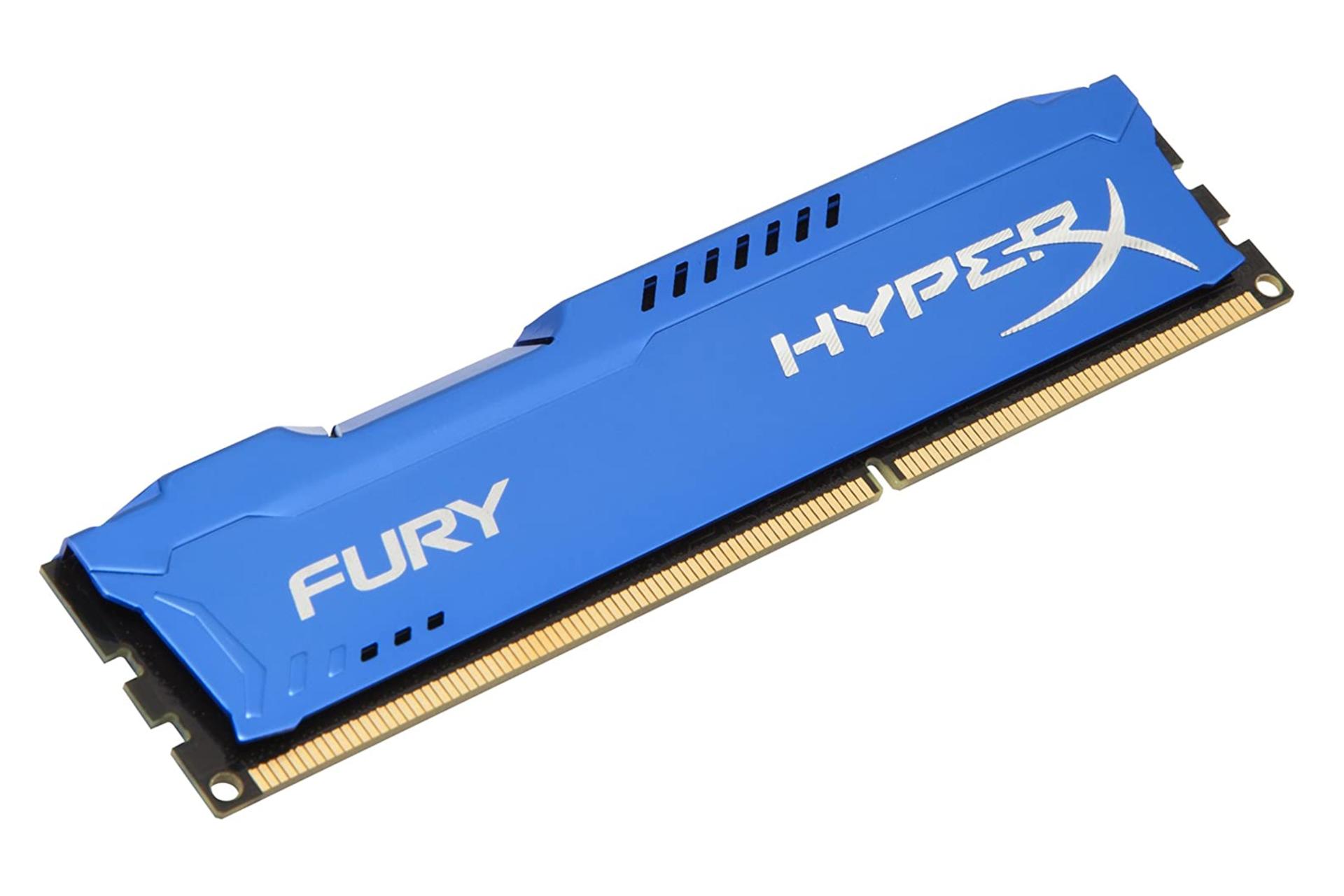 نمای کنار حافظه رم هایپر ایکس Fury ظرفیت 4 گیگابایت از نوع DDR3-1600