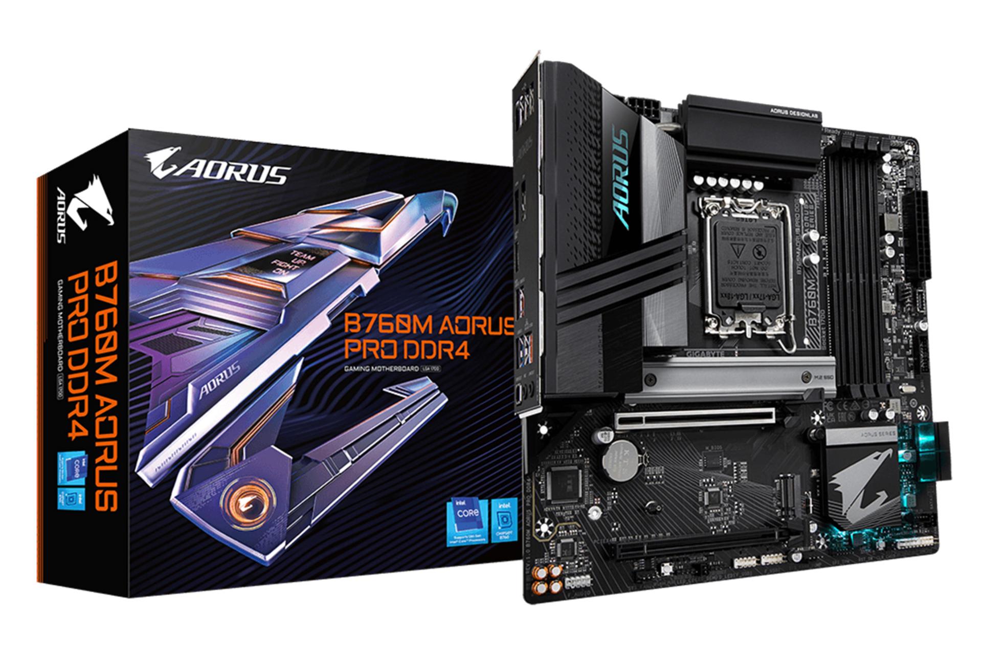 جعبه مادربرد گیگابایت GIGABYTE B760M AORUS PRO DDR4 (rev. 1.0)