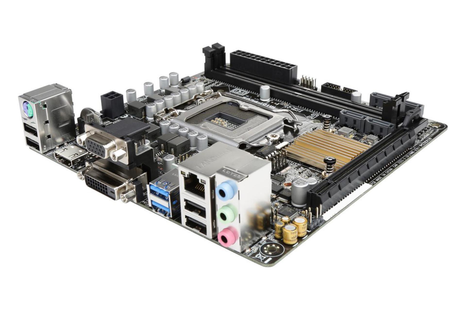 نمای کناری مادربرد ایسوس ASUS H110I-PLUS