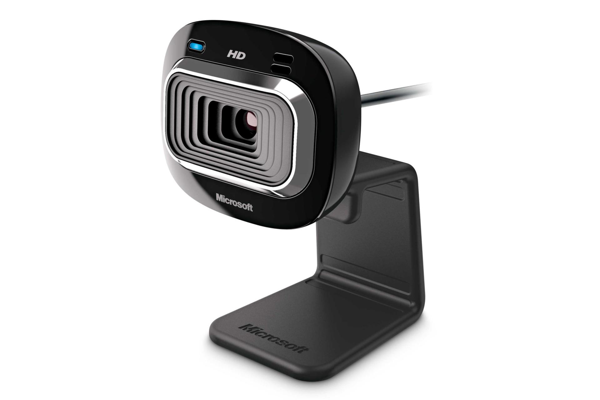 نمای جلو زاویه دار وب کم لایف کم اچ دی 3000 مایکروسافت رنگ مشکی