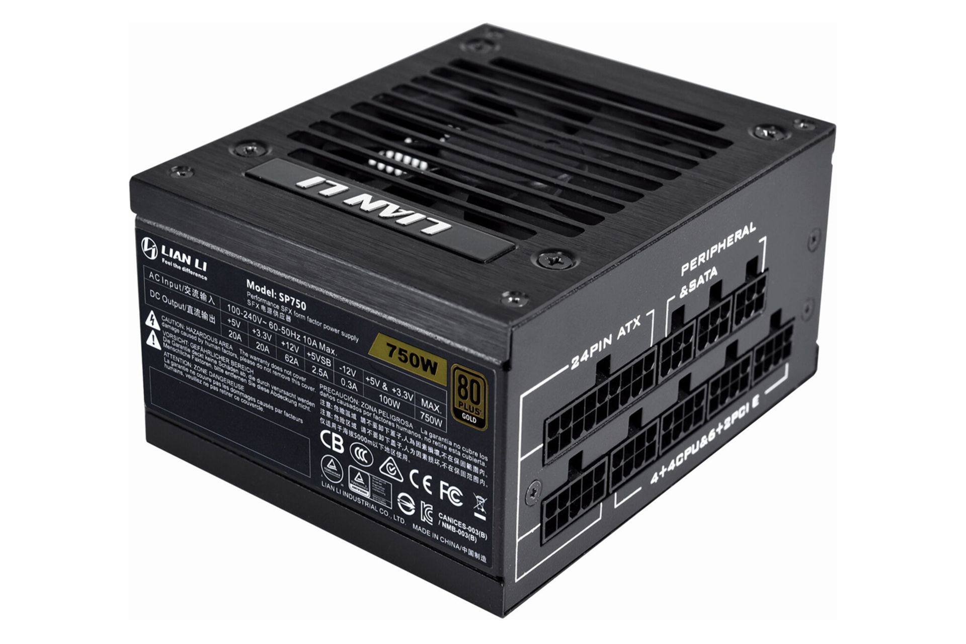 توان پاور کامپیوتر لیان لی Lian Li SP750 با توان 750 وات