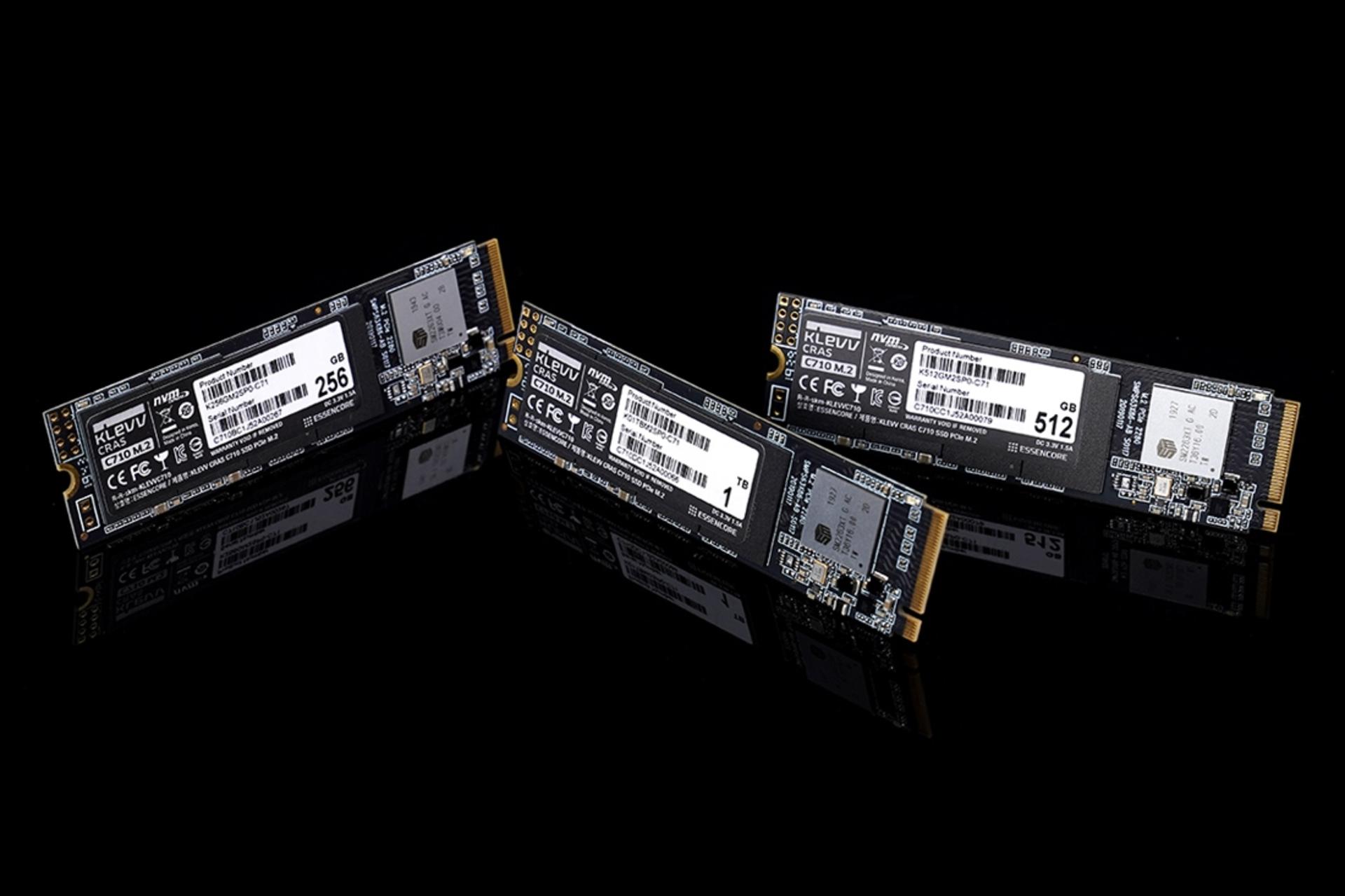 ظرفیت های SSD کلو KLEVV CRAS C710 NVMe M.2