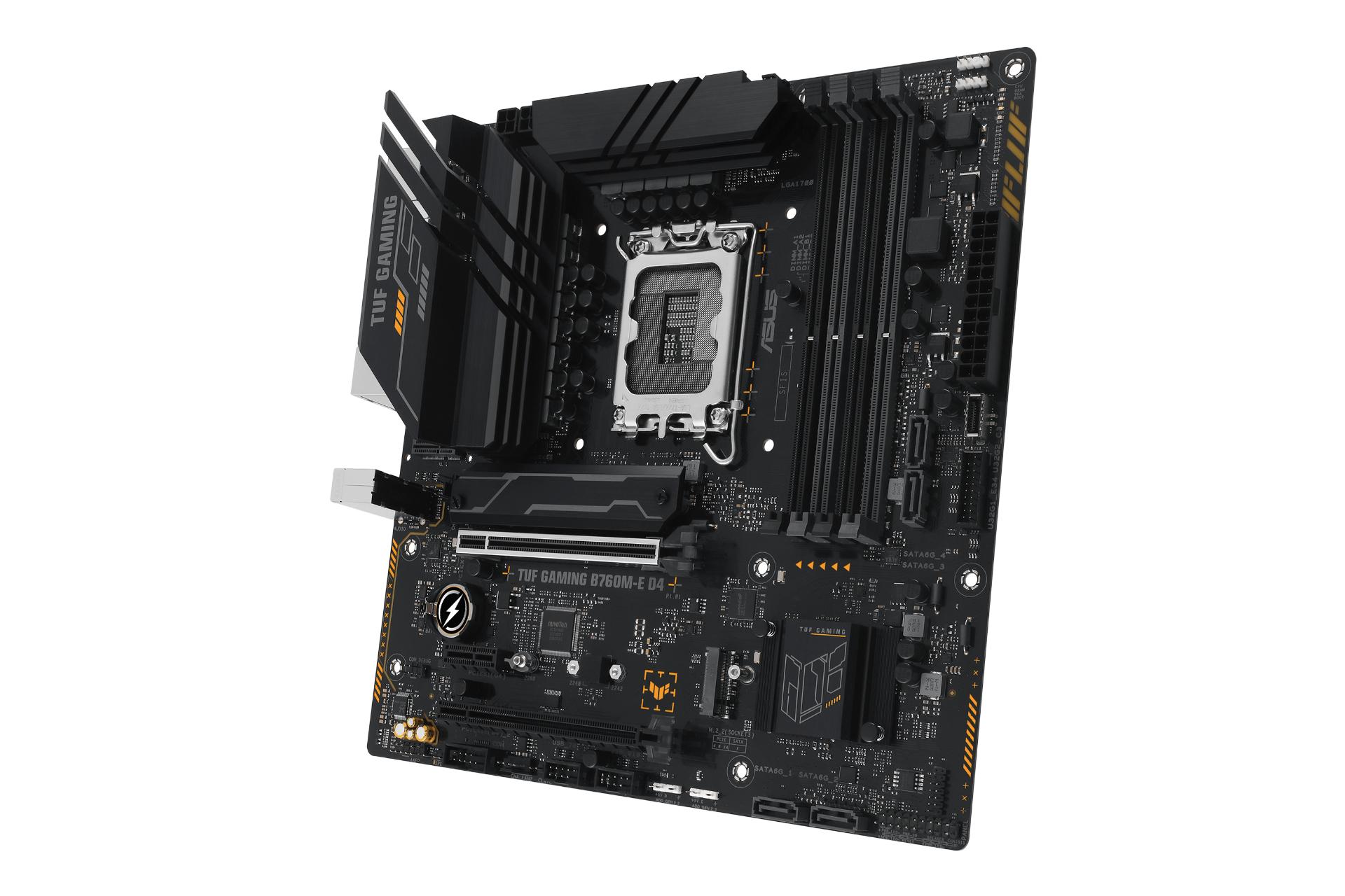 نمای کناری مادربرد ایسوس ASUS TUF GAMING B760M-E D4