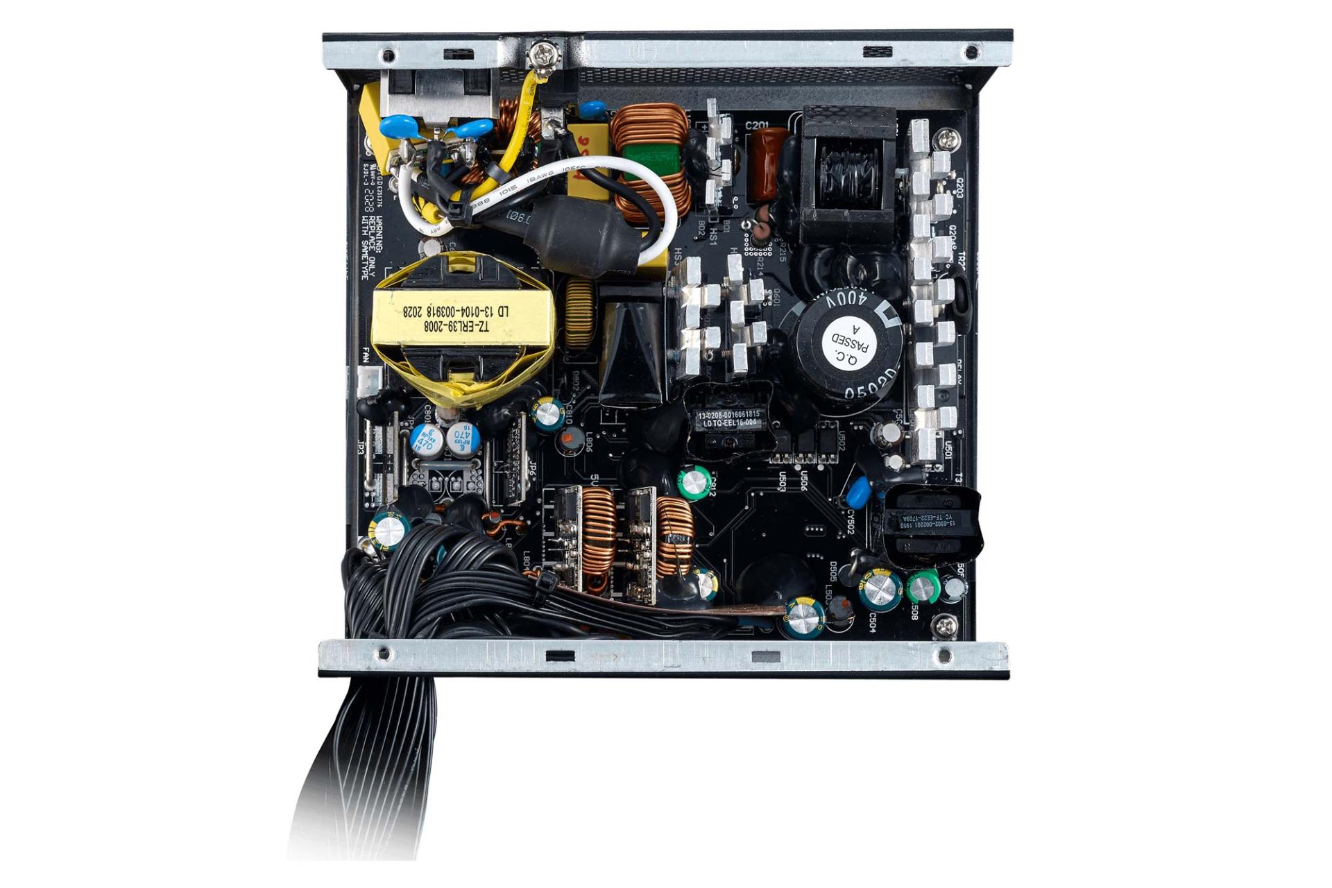 پاور کامپیوتر کولر مستر Cooler Master G500 GOLD با توان 500 وات نمای داخل