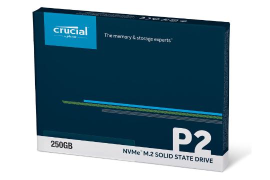 جعبه SSD کروشیال P2 NVMe M.2 ظرفیت 250 گیگابایت