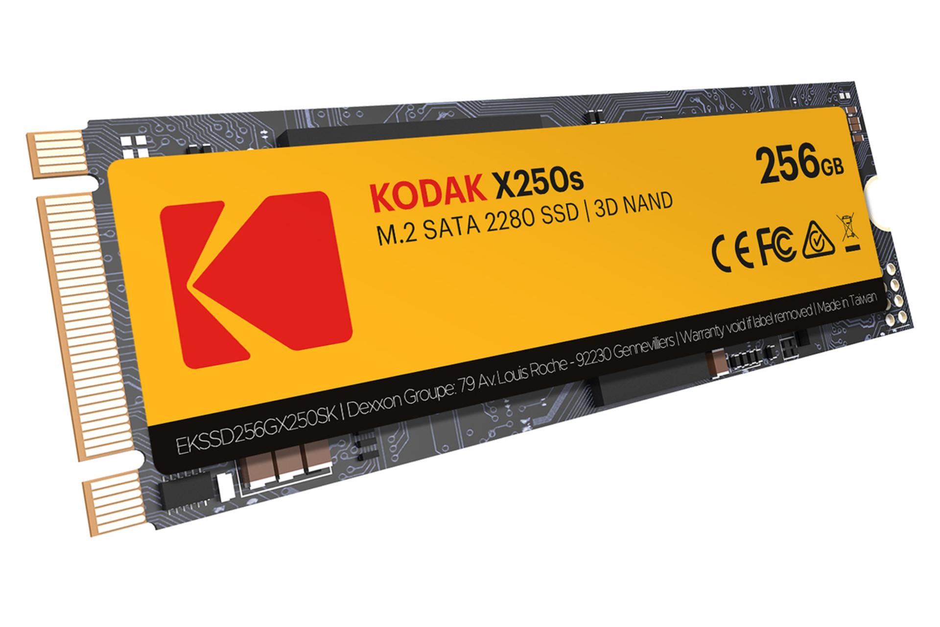 نمای جانبی SSD کداک X250s ظرفیت 256 گیگابایت