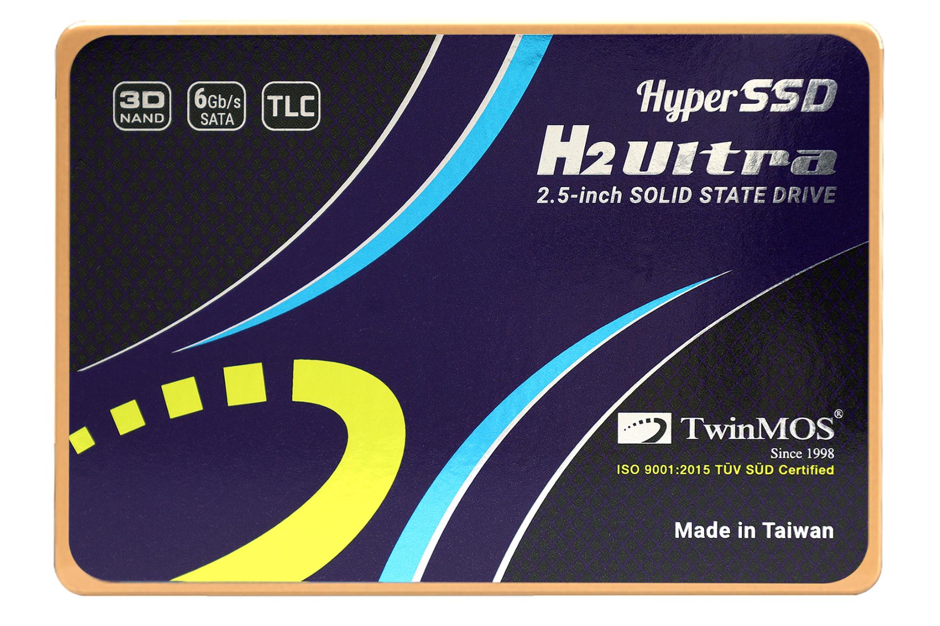 نمای روبرو SSD توین موس Hyper H2 Ultra SATA 2.5 Inch ظرفیت 512 گیگابایت