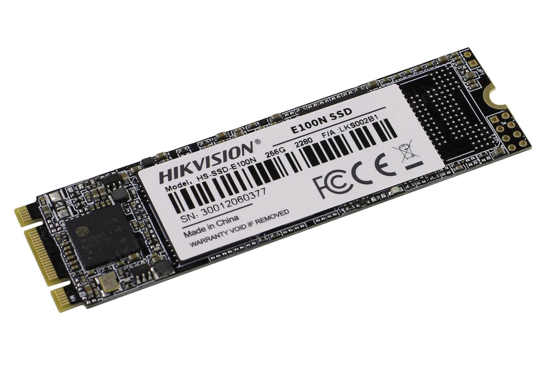 نمای جانبی SSD هایک ویژن E100N SATA M.2