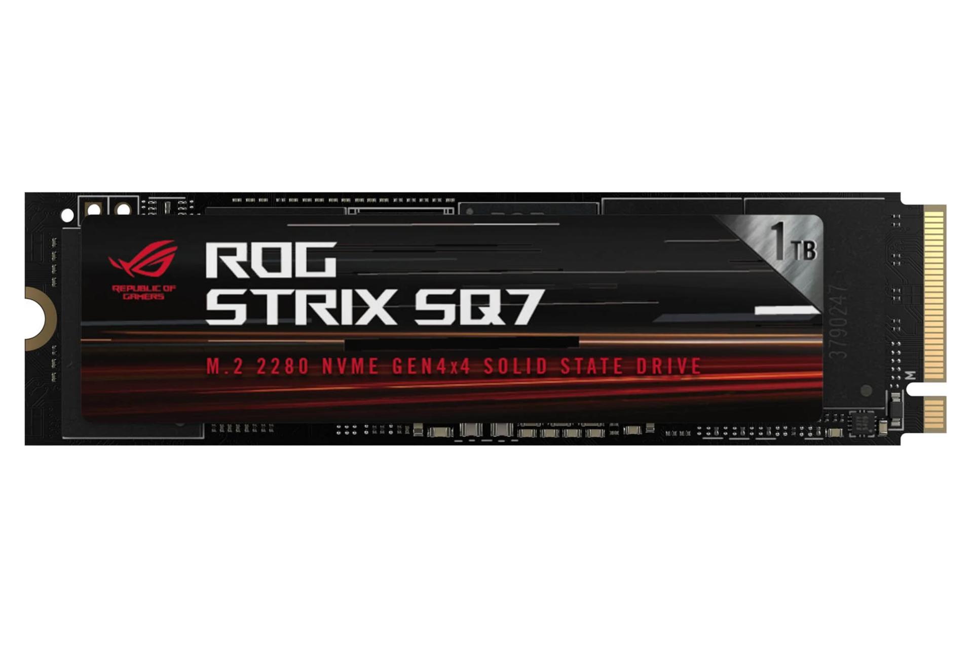 نمای روبرو SSD ایسوس ROG Strix SQ7 NVMe M.2 2280 ظرفیت 1 ترابایت