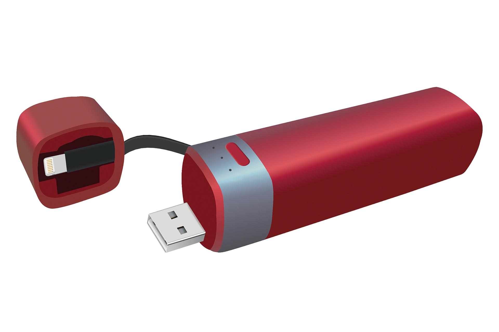 درگاه پاور بانک کلومن Koluman KP-170 2600mAh با ظرفیت 2600 میلی‌آمپر ساعت قرمز