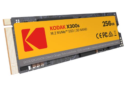 نمای جانبی SSD کداک X300s NVMe M.2 ظرفیت 256 گیگابایت