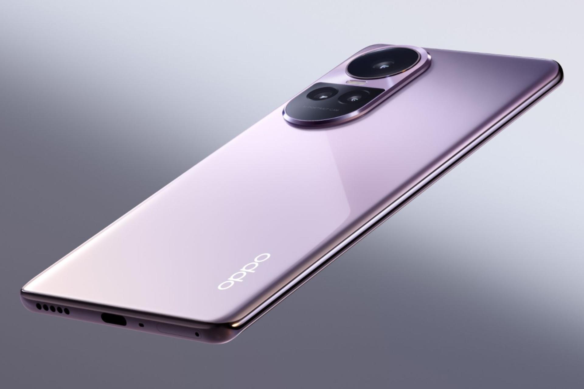 پنل پشت گوشی موبایل Reno10 پرو اوپو نسخه گلوبال / Oppo Reno10 Pro Global بنفش