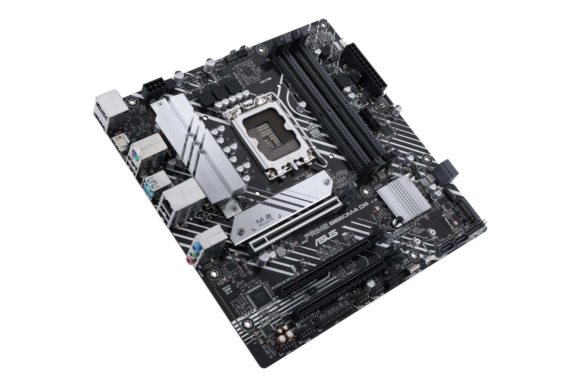 نمای بالا مادربرد ایسوس ASUS PRIME B660M-A D4