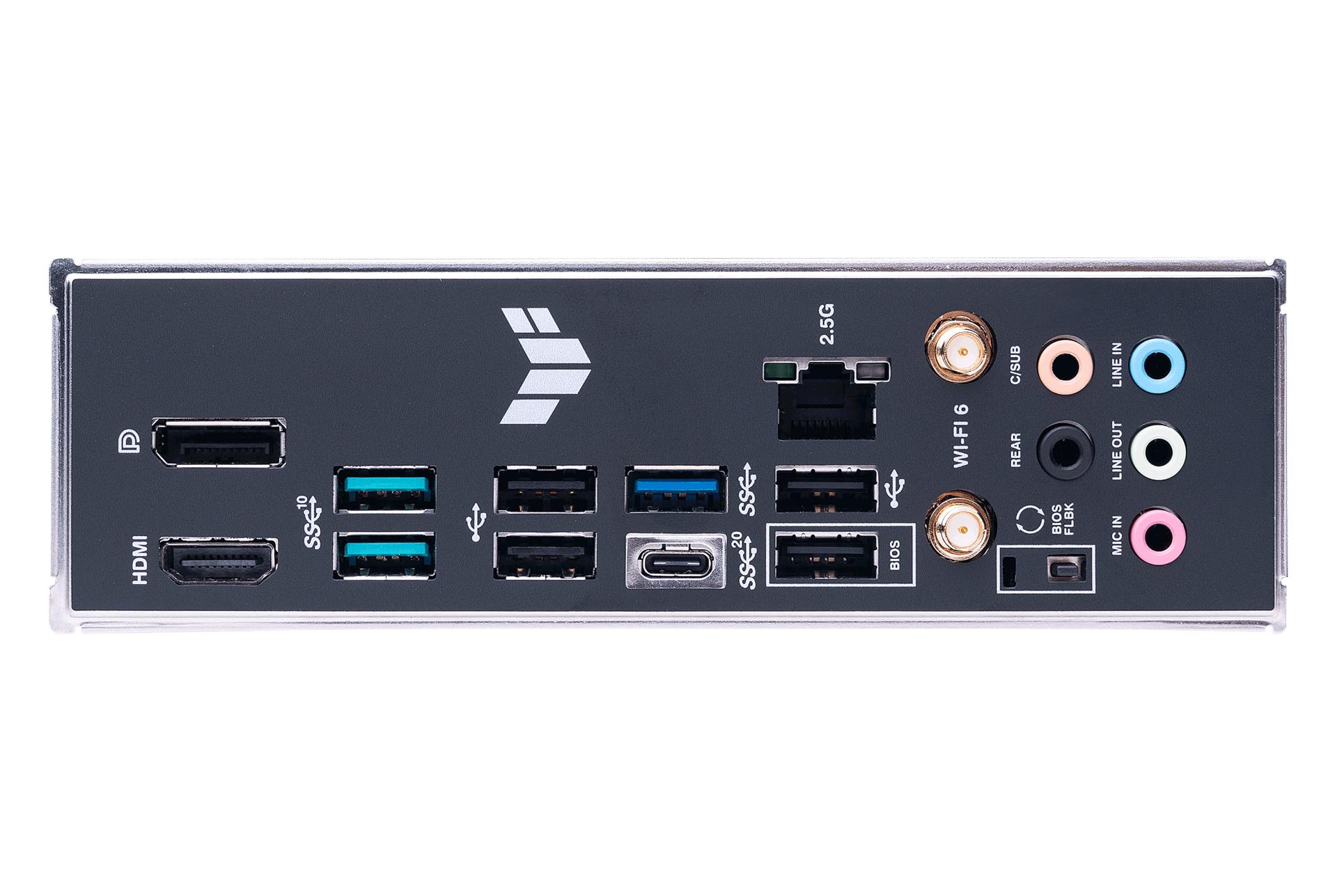 درگاه‌های مادربرد ایسوس ASUS TUF GAMING B650M-PLUS WIFI