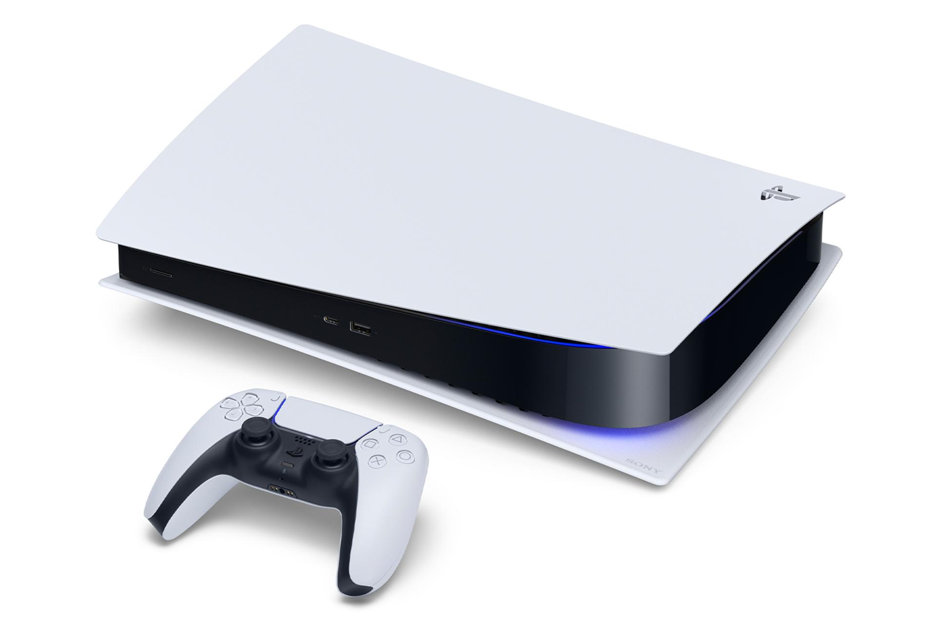 کنسول Sony PlayStation 5 Digital Edition 1TB با دسته / پلی استیشن 5 دیجیتال ادیشن سونی 1 ترابایت