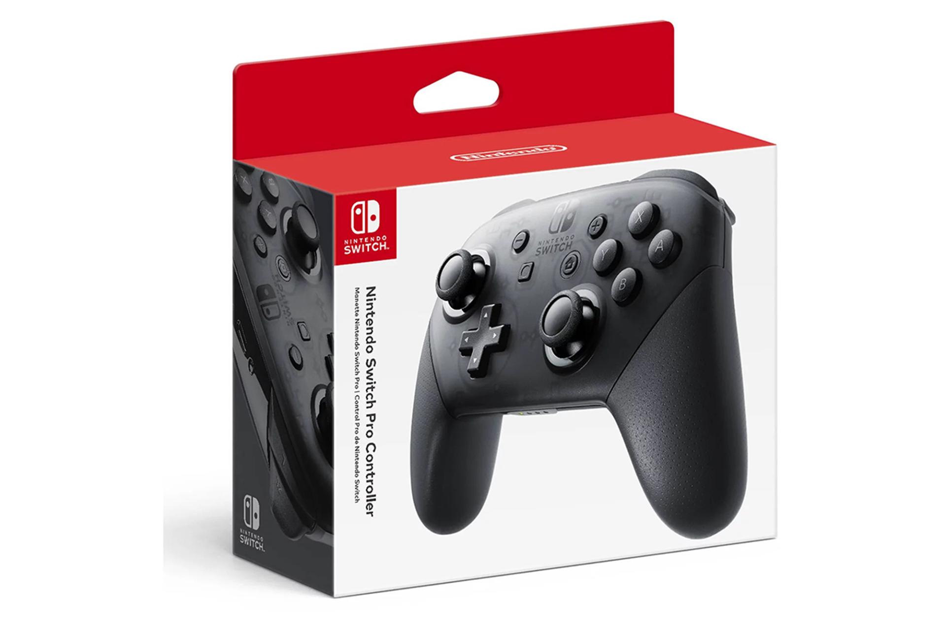 نمایش جلوی پک دسته بازی نینتندو سوییچ پرو کنترلر