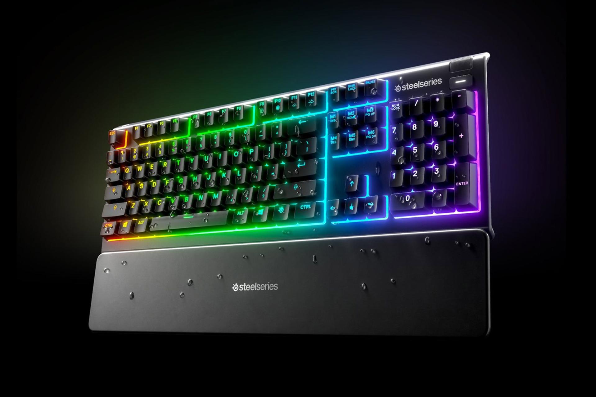 نمای سمت راست کیبورد گیمینگ SteelSeries Apex 3