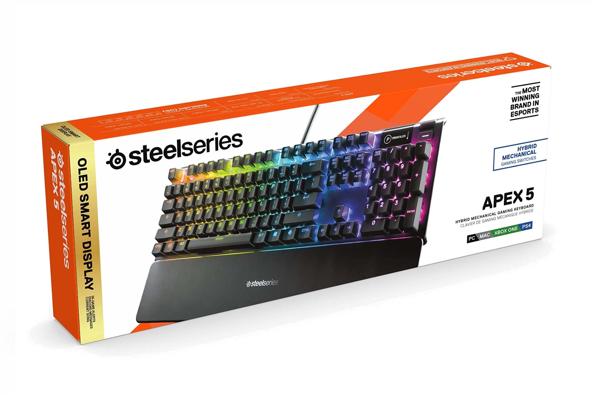 جعبه کیبورد استیل سریز SteelSeries Apex 5