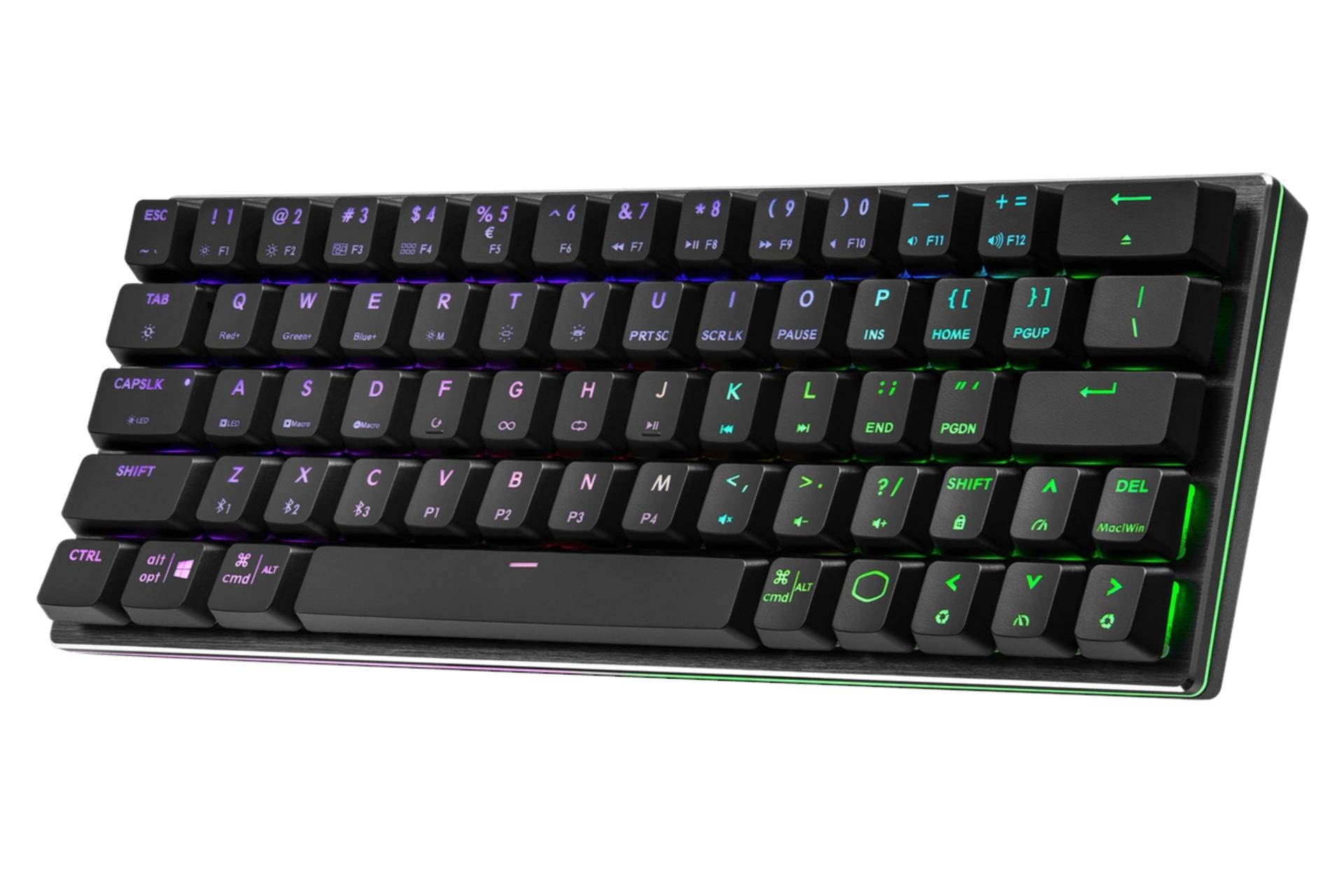 نمای راست کیبورد کولر مستر Cooler Master SK622 خاکستری