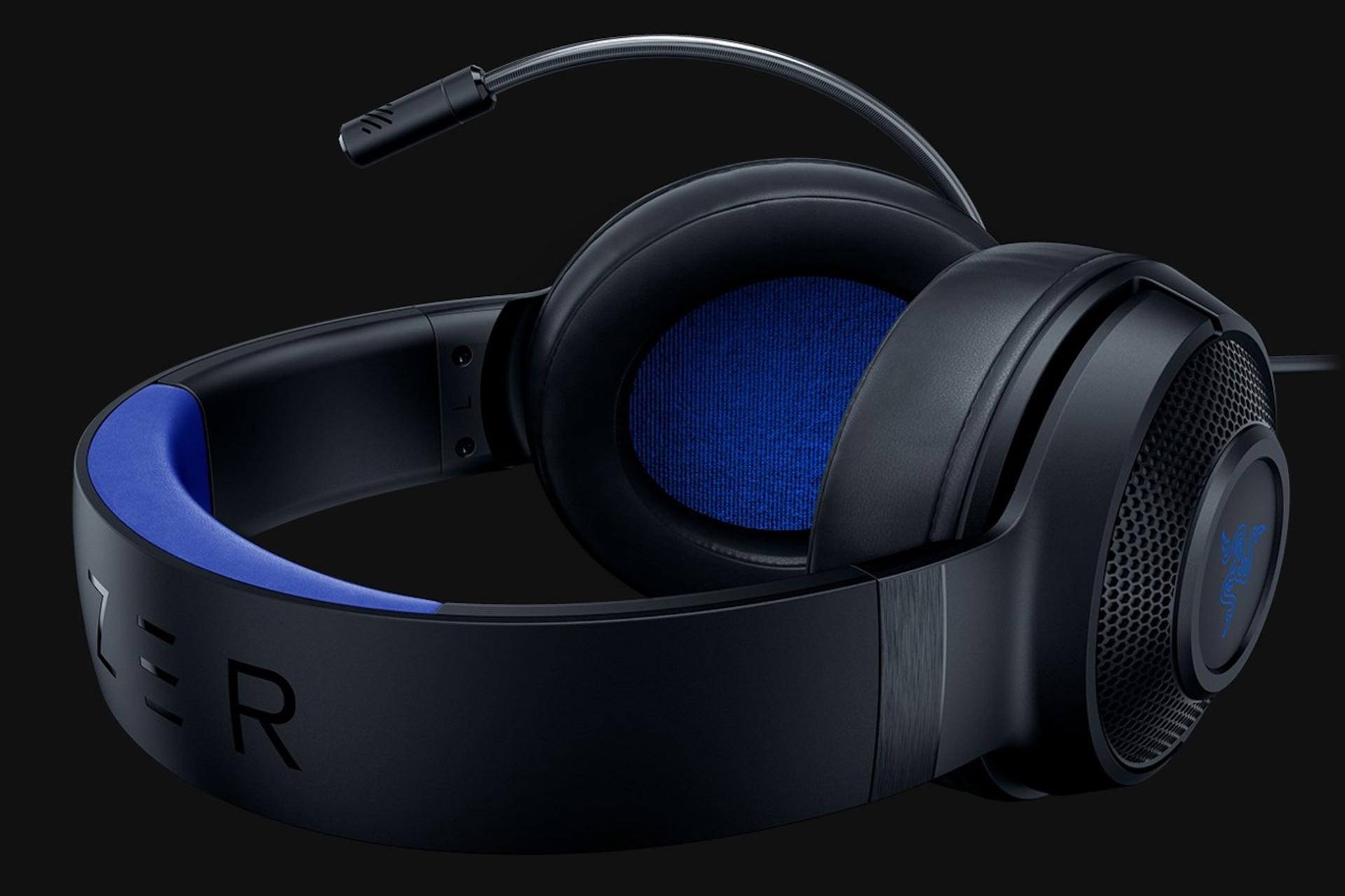 نمای بالا هدست گیمینگ ریزر کراکن X نسخه کنسول Razer Kraken X for Console آبی