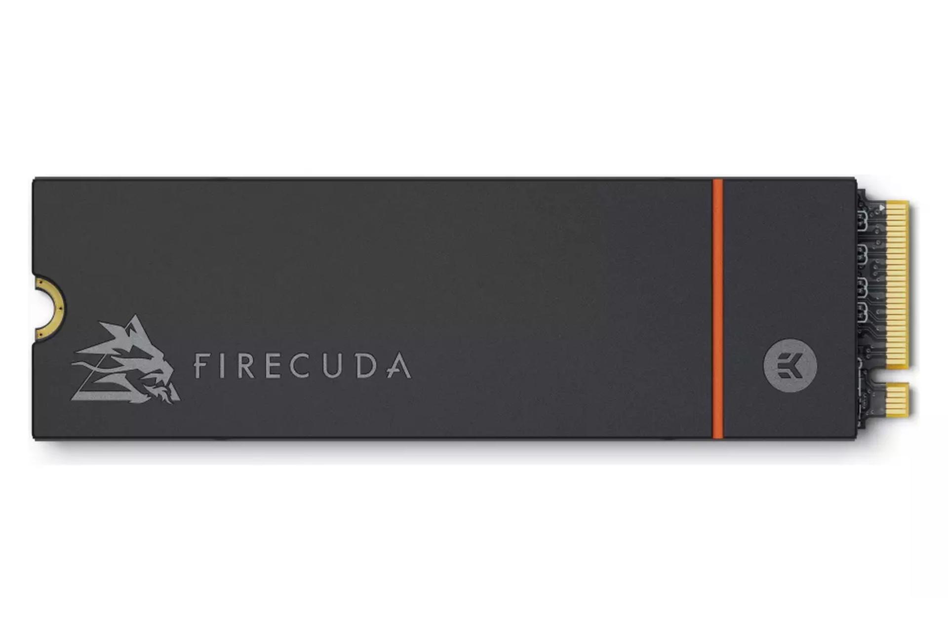 نمای روبرو SSD سیگیت FireCuda 530 Heatsink