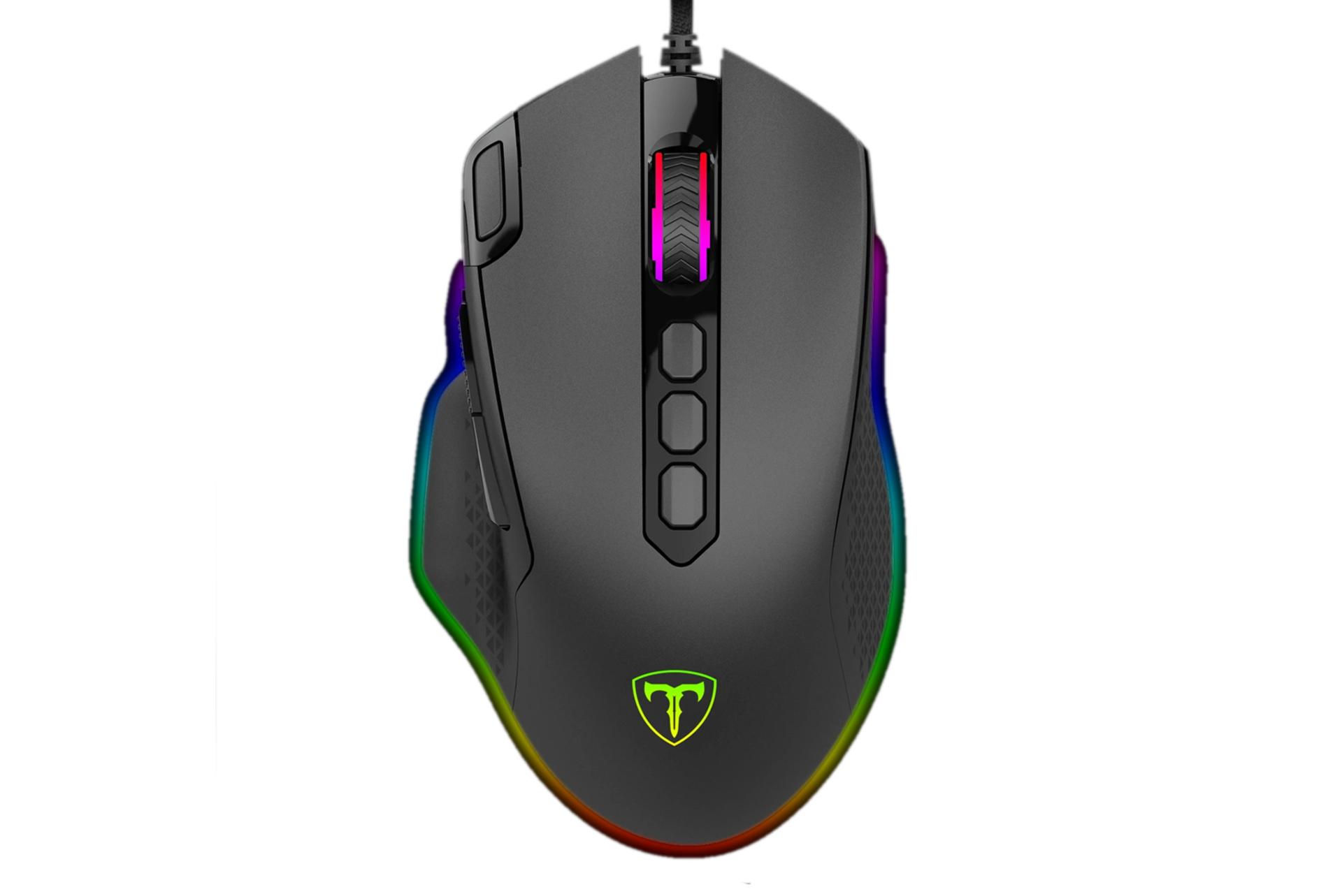 نمای جلو ماوس گیمینگ تی دگر مدل Vale T-TGM309 RGB Backlighting