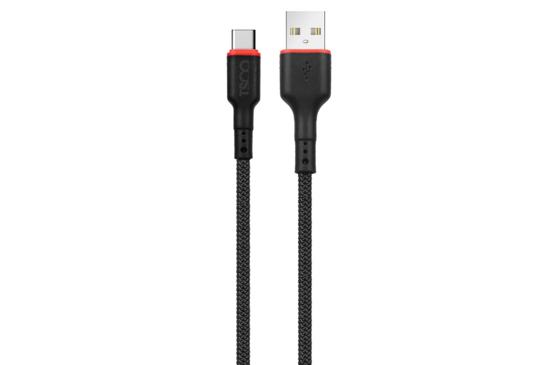 کابل شارژ USB تسکو USB به Type-C مدل TC C105 با طول 1 متر مشکی