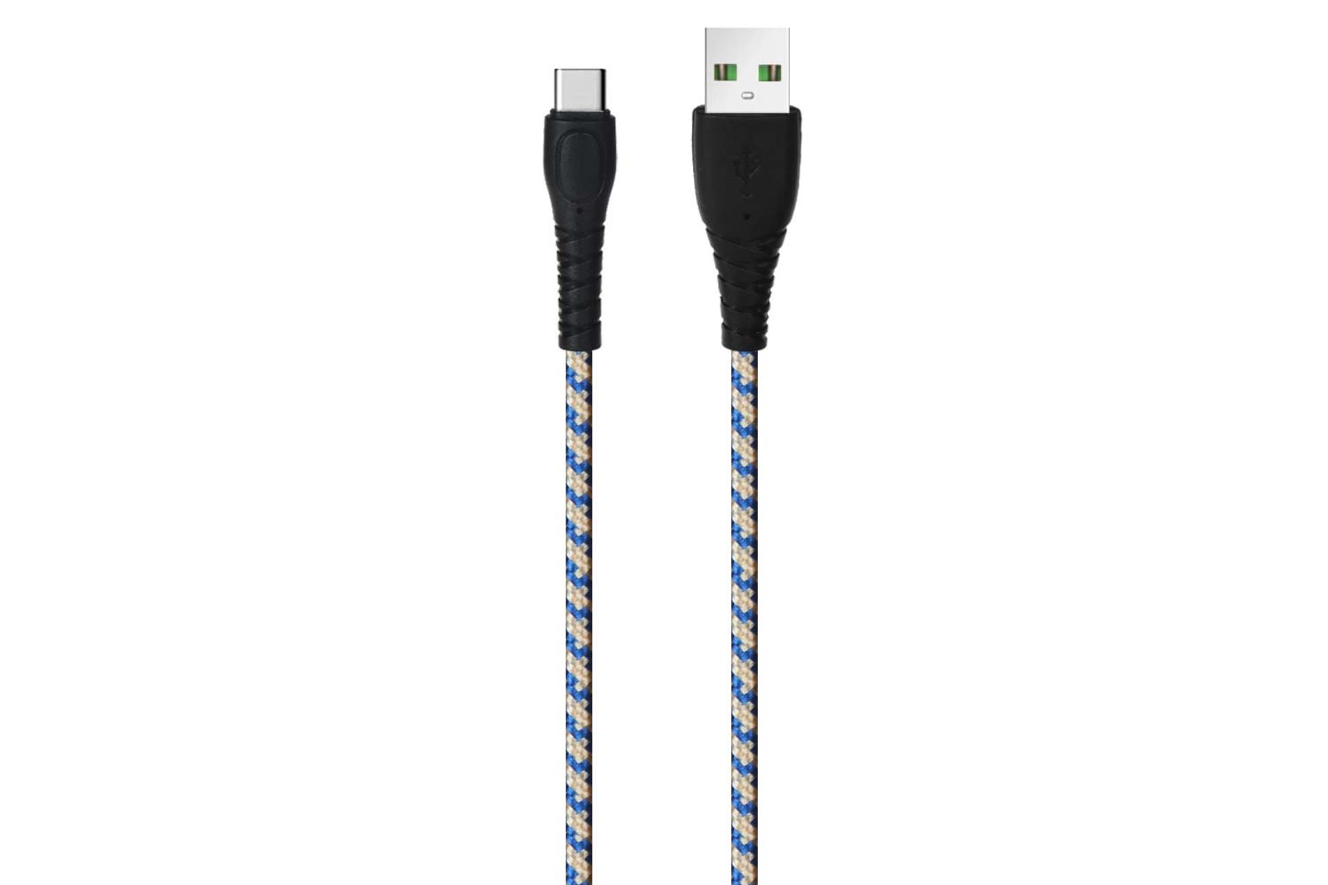 کانکتور کابل شارژ USB تسکو USB به Type-C مدل TC C203 با طول 1 متر