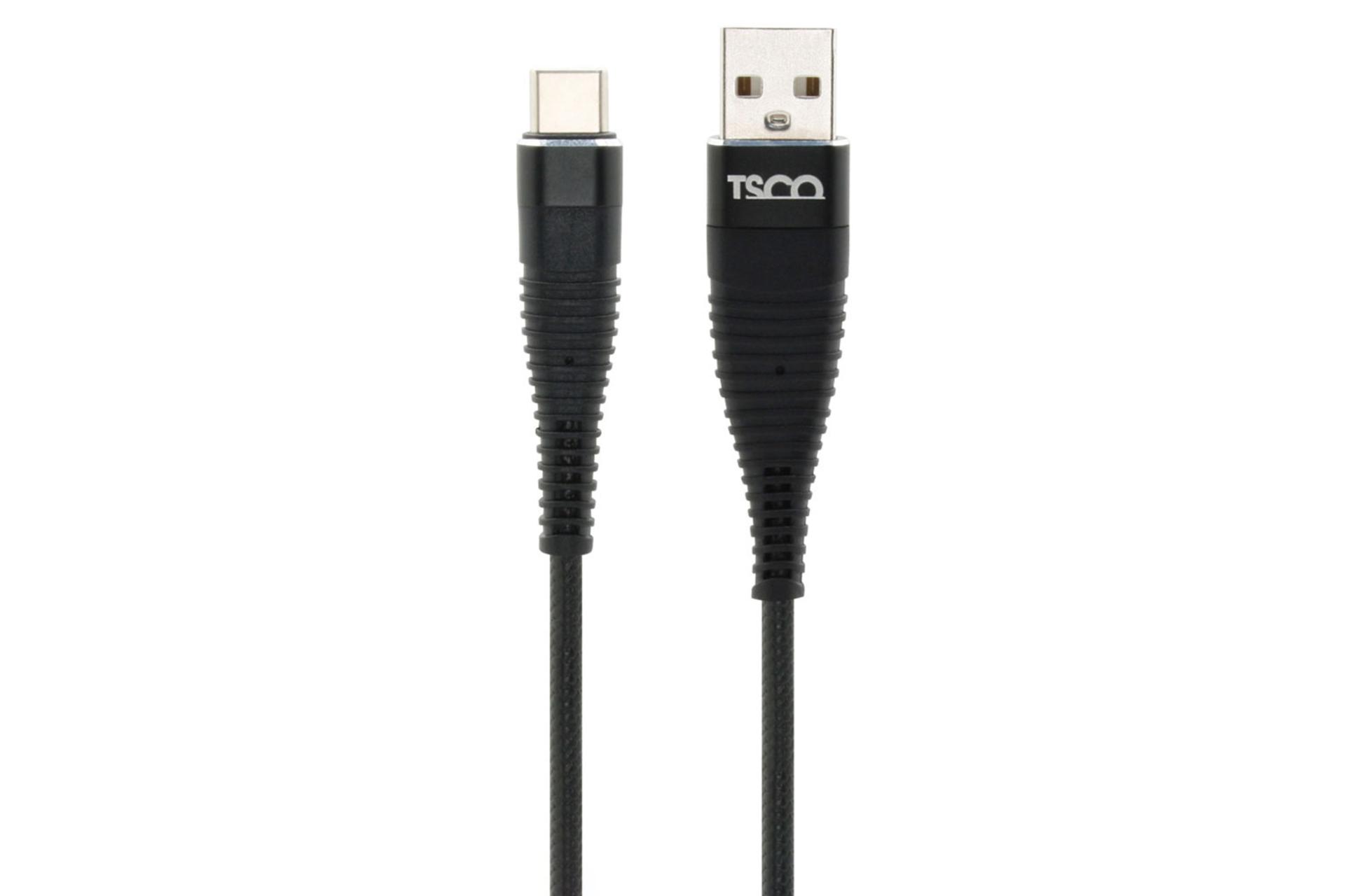 کابل شارژ USB تسکو USB به Type-C مدل TC C180 با طول 1 متر مشکی