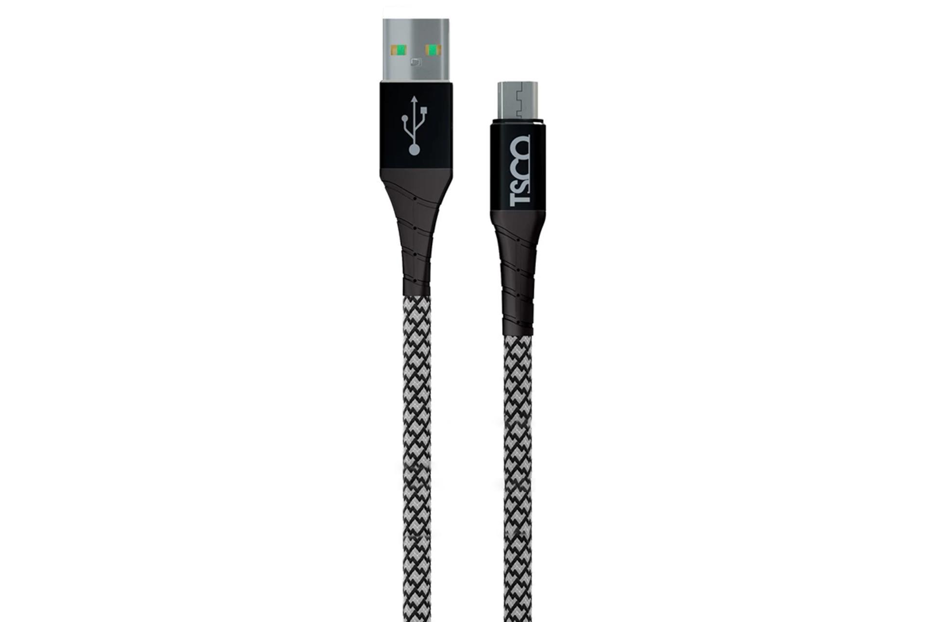 کابل شارژ USB تسکو USB به Micro-USB مدل TC A104 با طول 1 متر مشکی