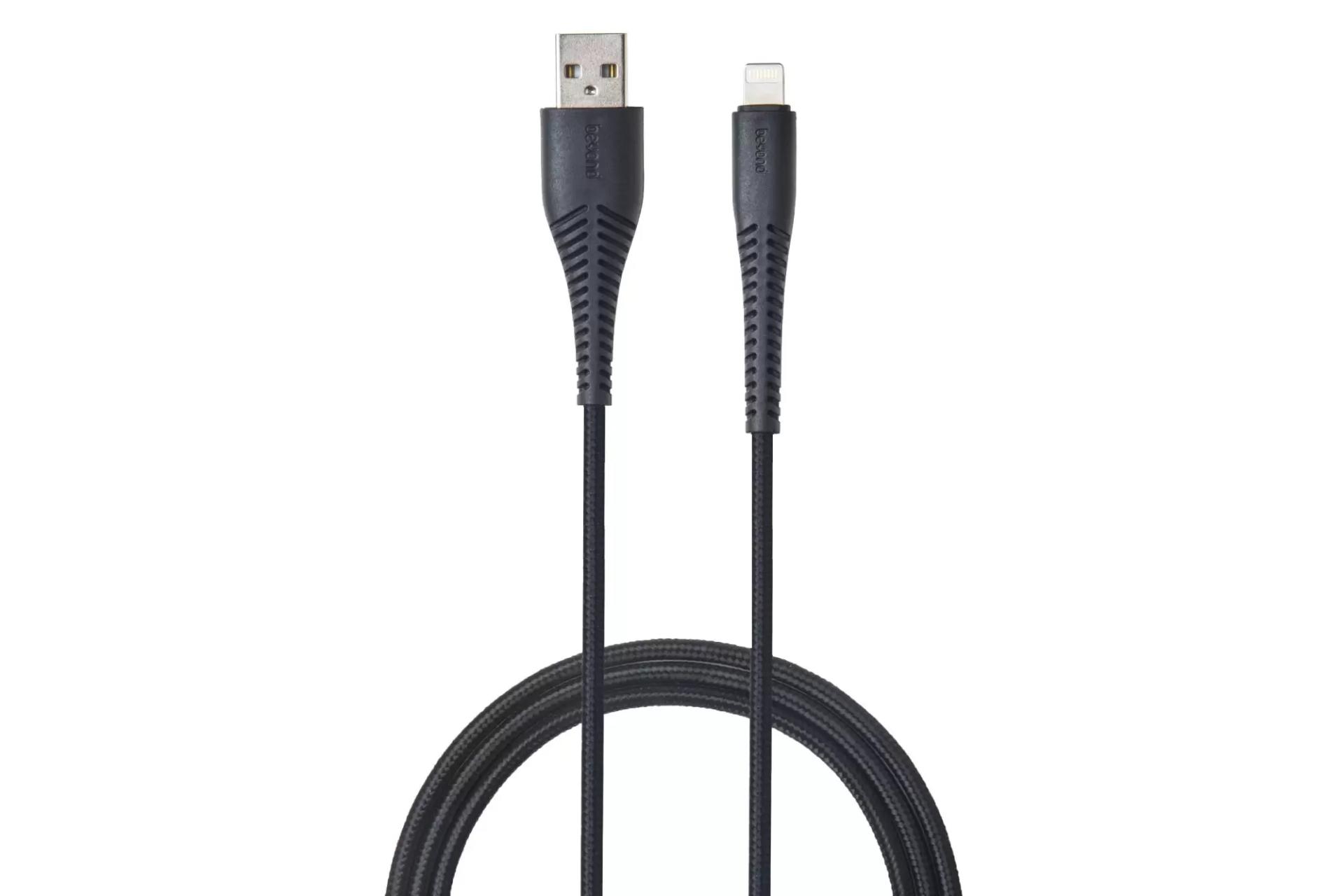 کابل شارژ USB بیاند Type-A به Lightning مدل BA-330 با طول 1 متر مشکی