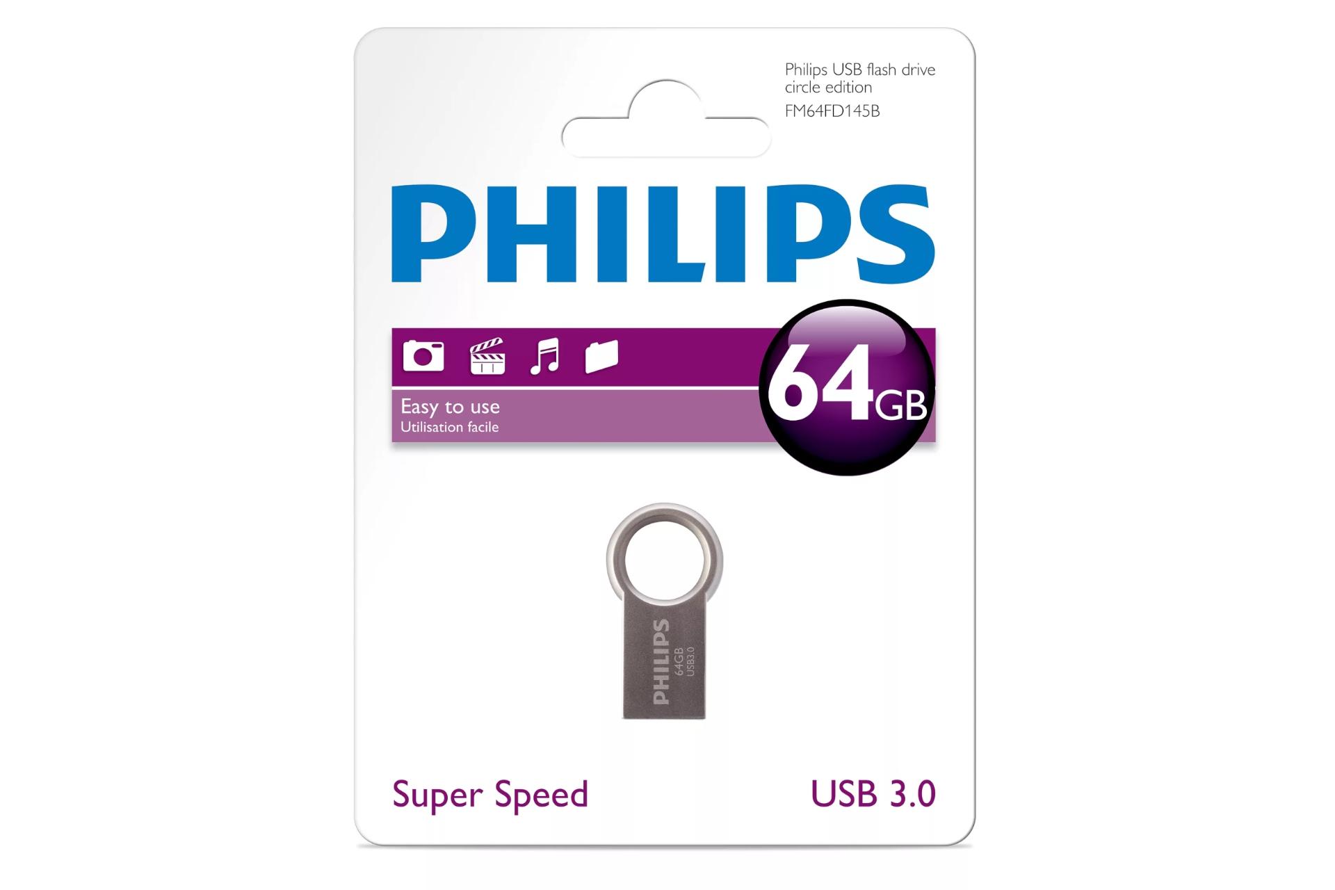جعبه Philips Circle 64GB / فلش مموری فیلیپس مدل Circle ظرفیت 64 گیگابایت