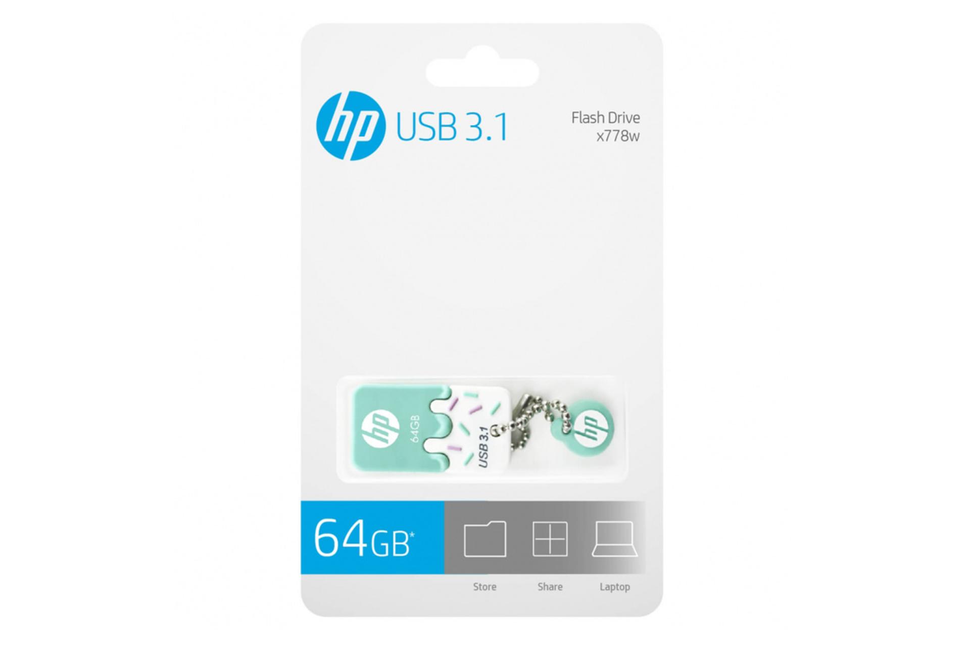 جعبه فلش مموری اچ پی مدل x778w ظرفیت 64 گیگابایت