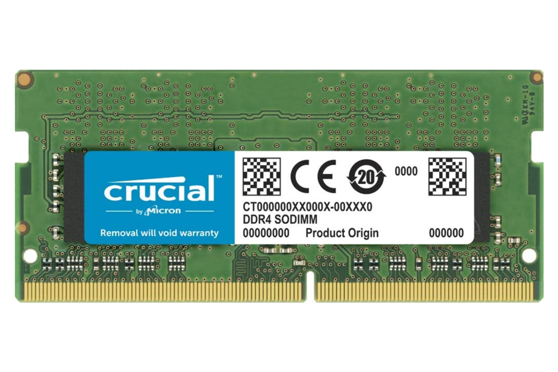 نمای جلو رم کروشیال CT32G4SFD832A  ظرفیت 32 گیگابایت از نوع DDR4-3200
