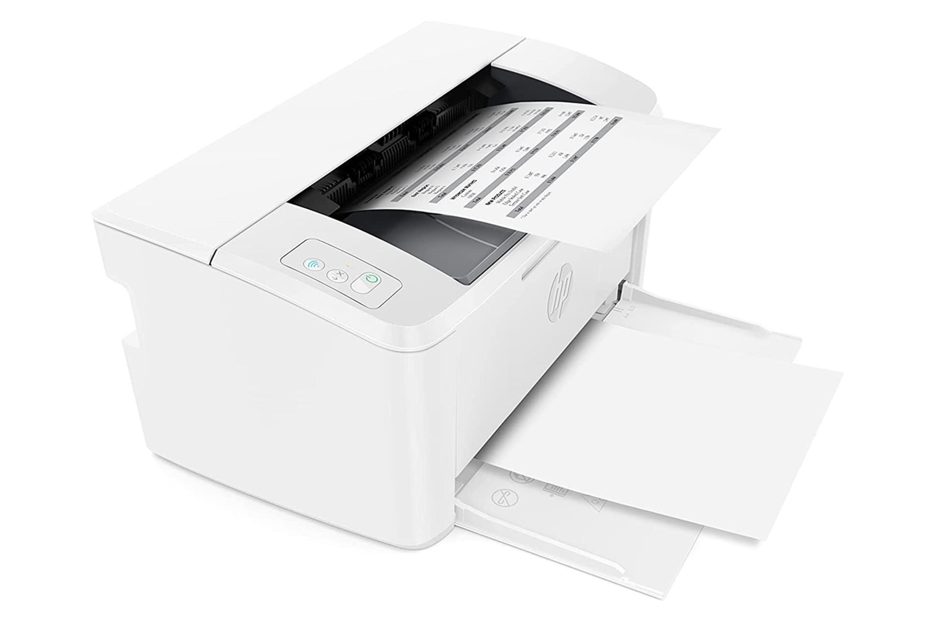 پرینتر اچ پی HP LaserJet M111w در حال پرینت