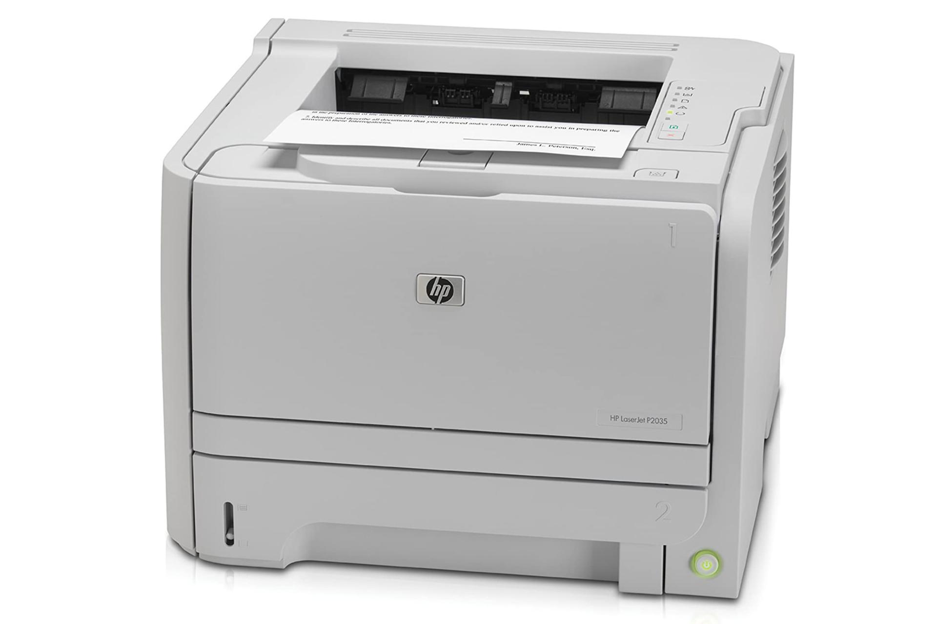 پرینتر اچ پی HP LaserJet P2035 نمای جلو