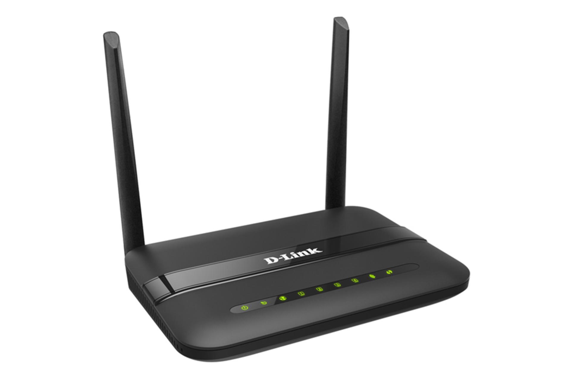 نمای کناری مودم - روتر دی لینک D-Link DSL-124