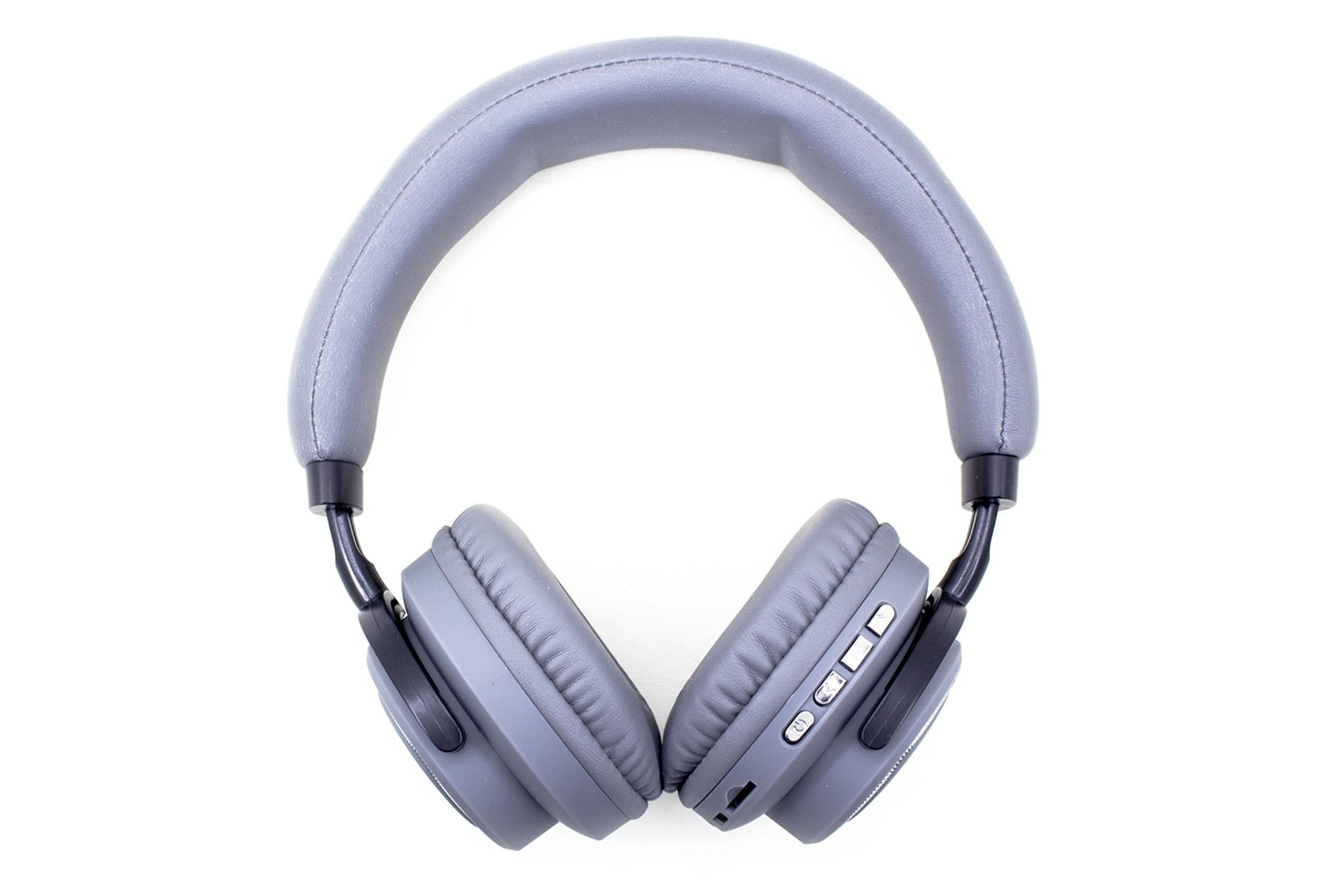 نمای روبرو هدفون بی سیم کینگ استار Kingstar KBH52 خاکستری