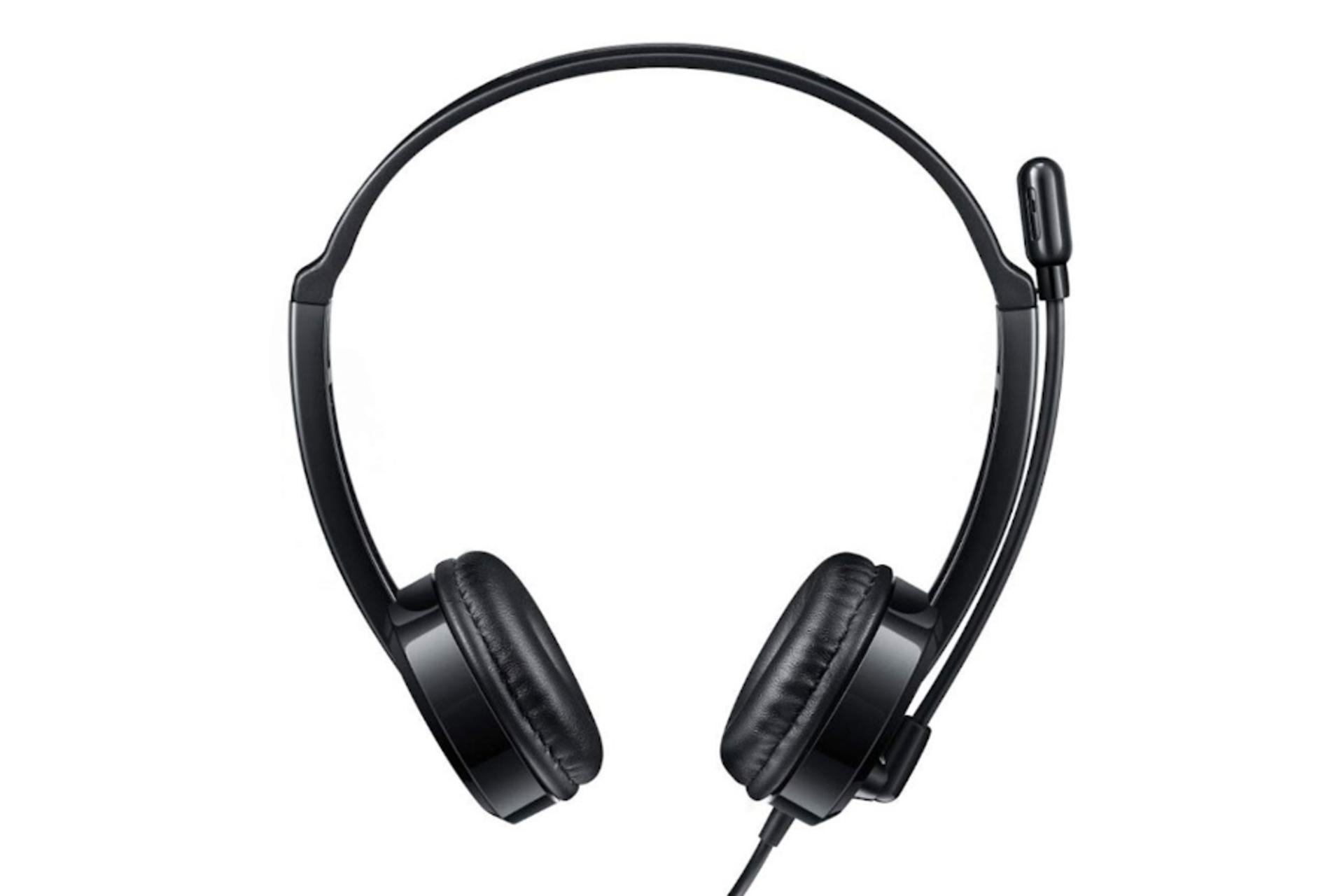 نمای روبرو هدست رپو Rapoo H120 مشکی