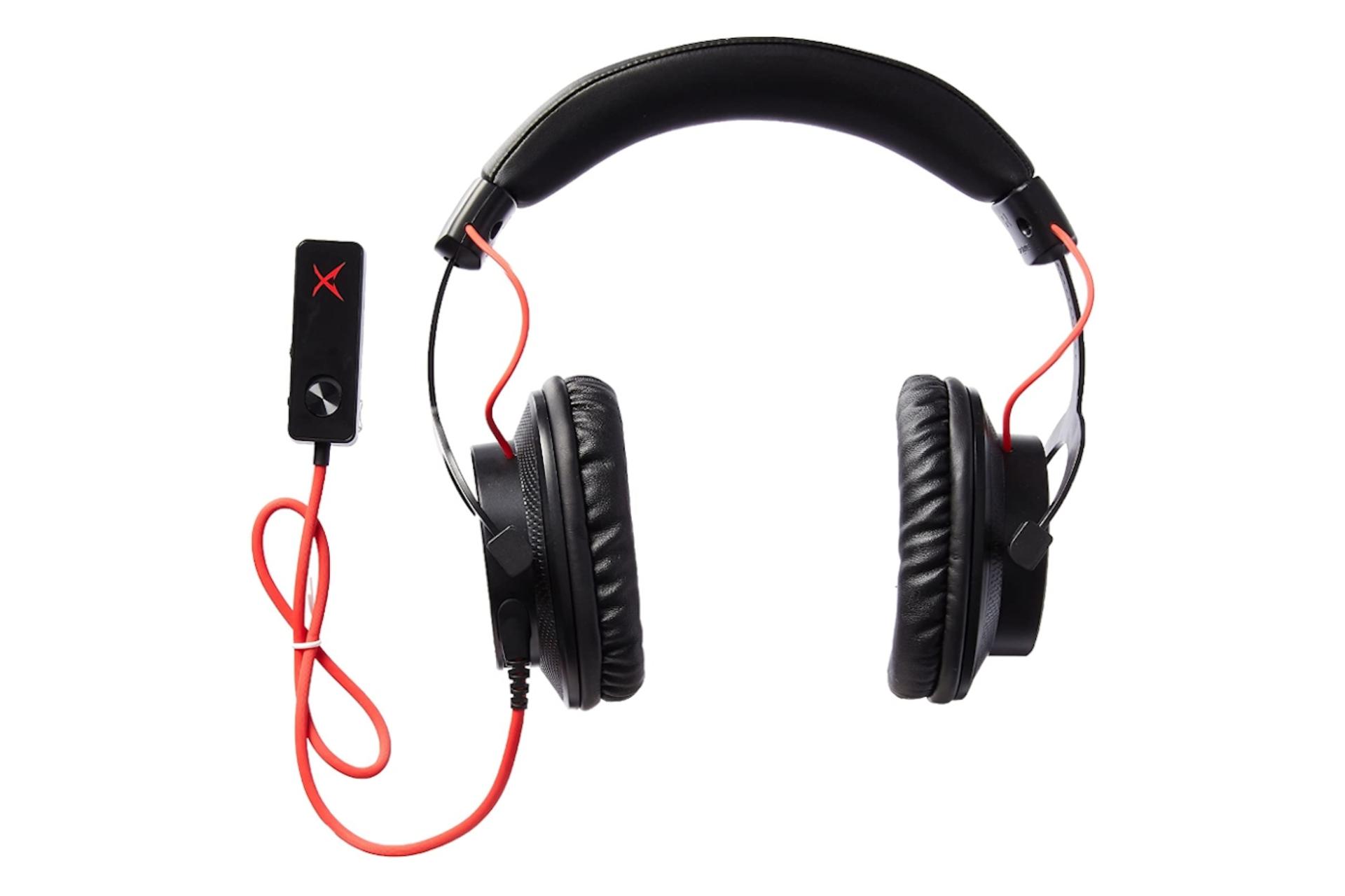 نمای روبرو کنترل صدا هدست گیمینگ کریتیو Creative Sound BlasterX H7 Tournament Edition