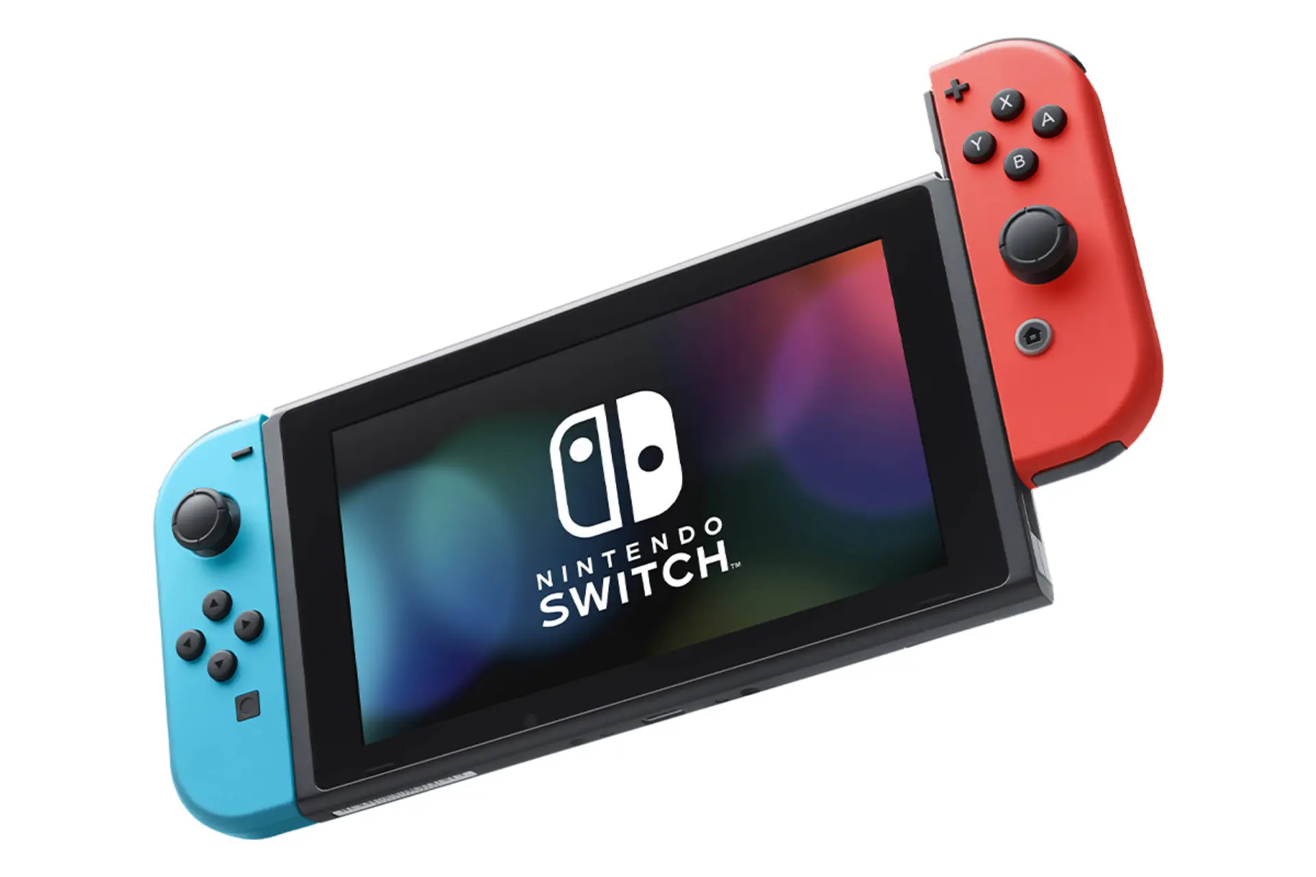 نمای جلو کنسول نینتندو سوییچ و چگونگی جدا کردن جوی کان / Nintendo Switch