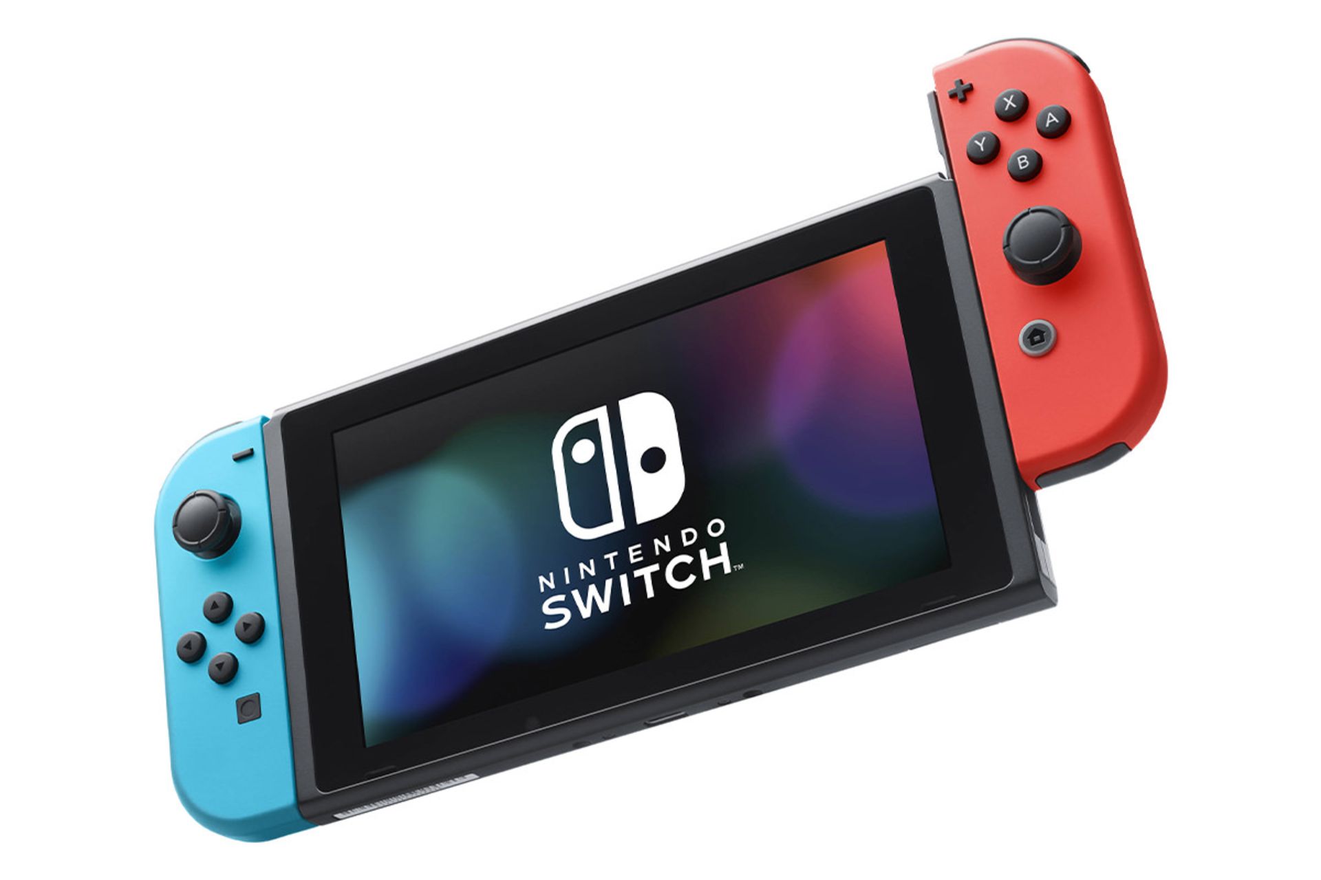 نمای جلو کنسول نینتندو سوییچ و چگونگی جدا کردن جوی کان / Nintendo Switch