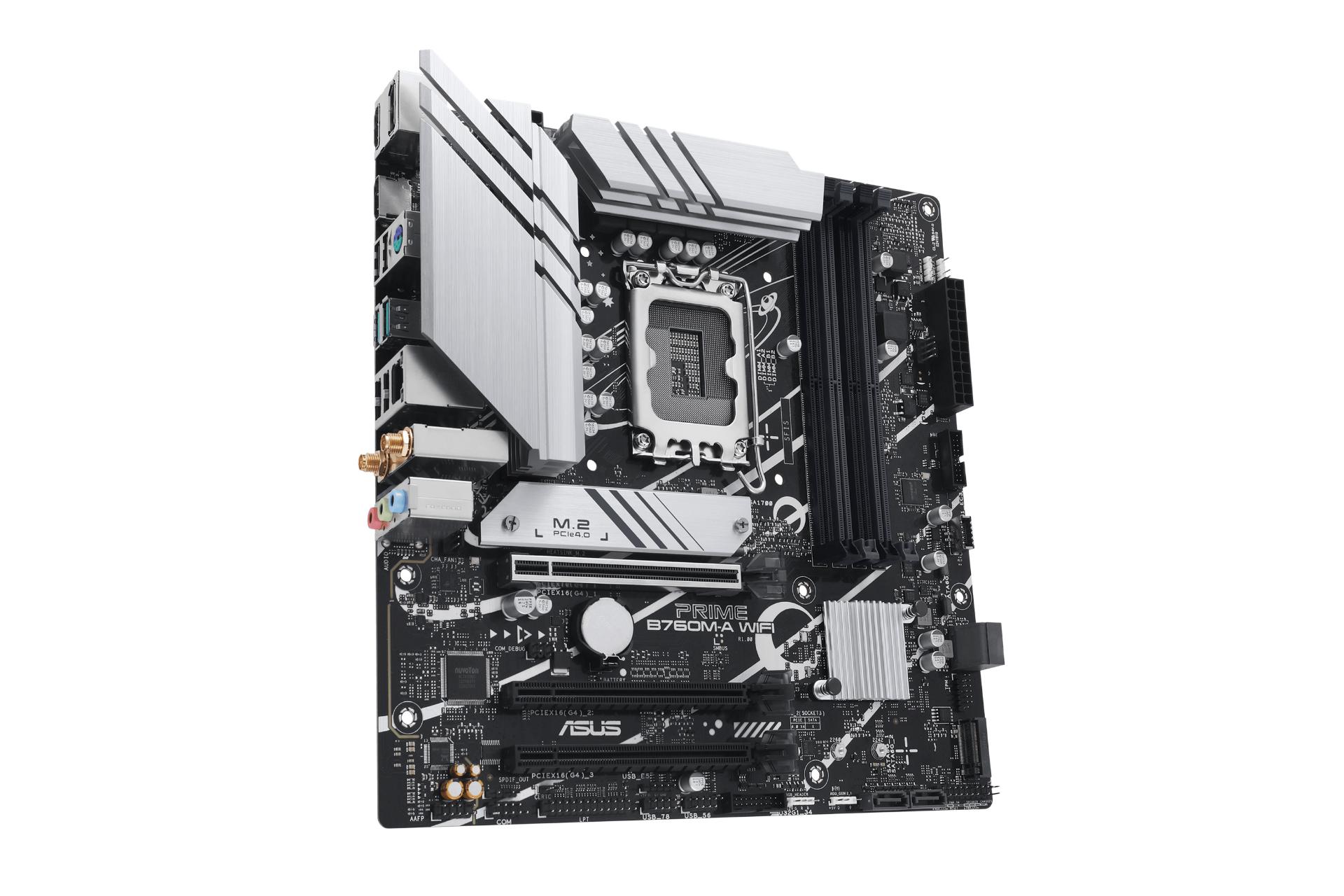 مرجع متخصصين ايران نماي كناري مادربرد ايسوس ASUS PRIME B760M-A WIFI