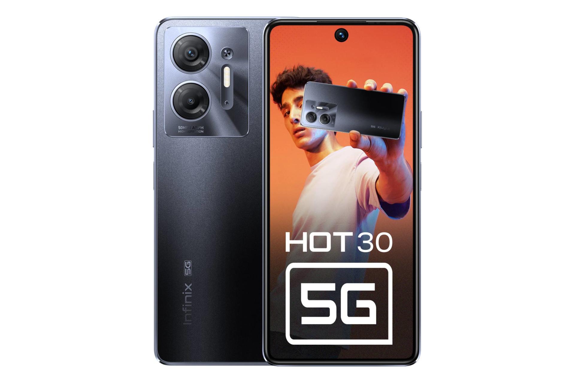 گوشی موبایل اینفینیکس Infinix Hot 30 5G مشکی