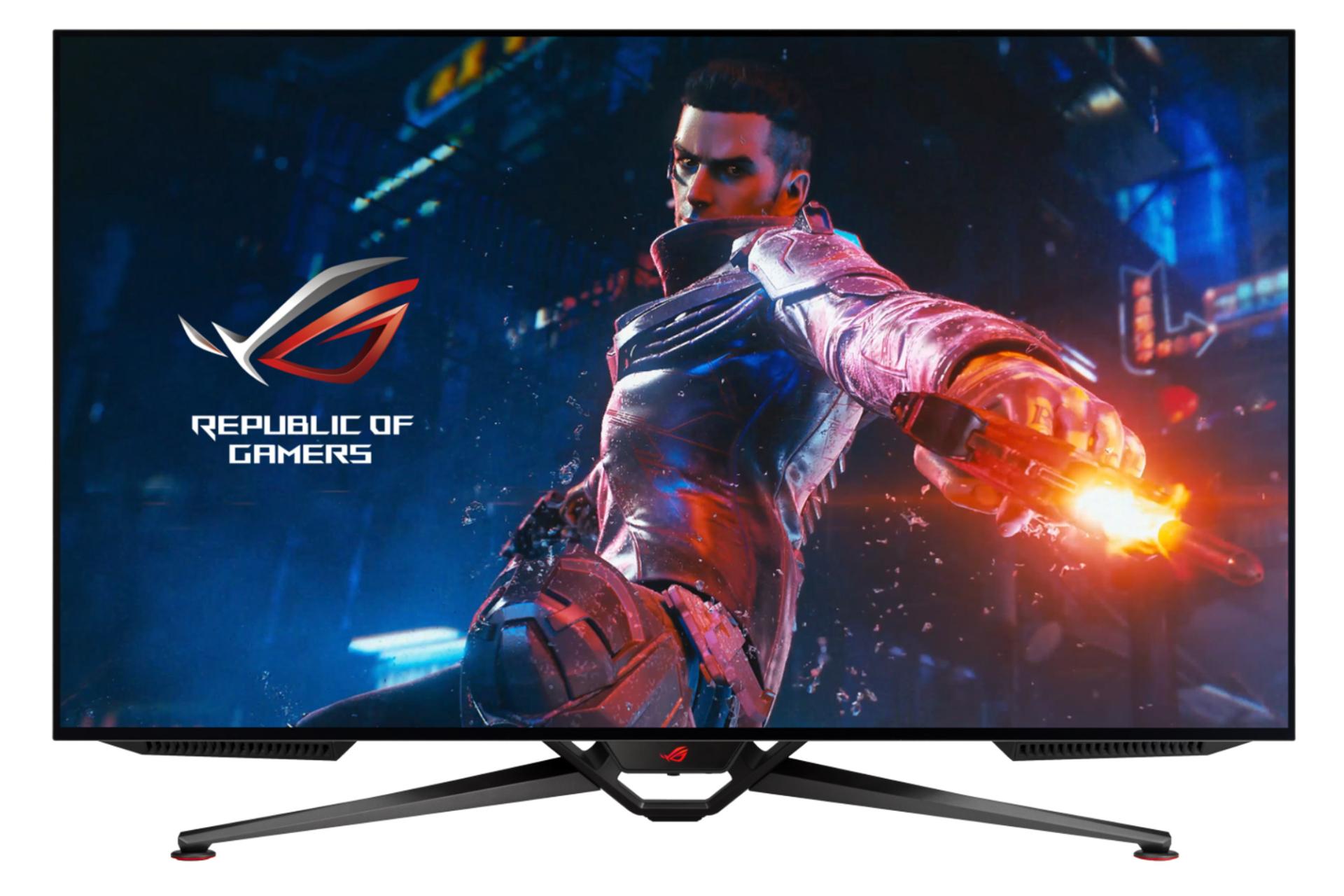 مانیتور ایسوس 42 اینچ مدل ASUS ROG Swift PG42UQ نمای جلو