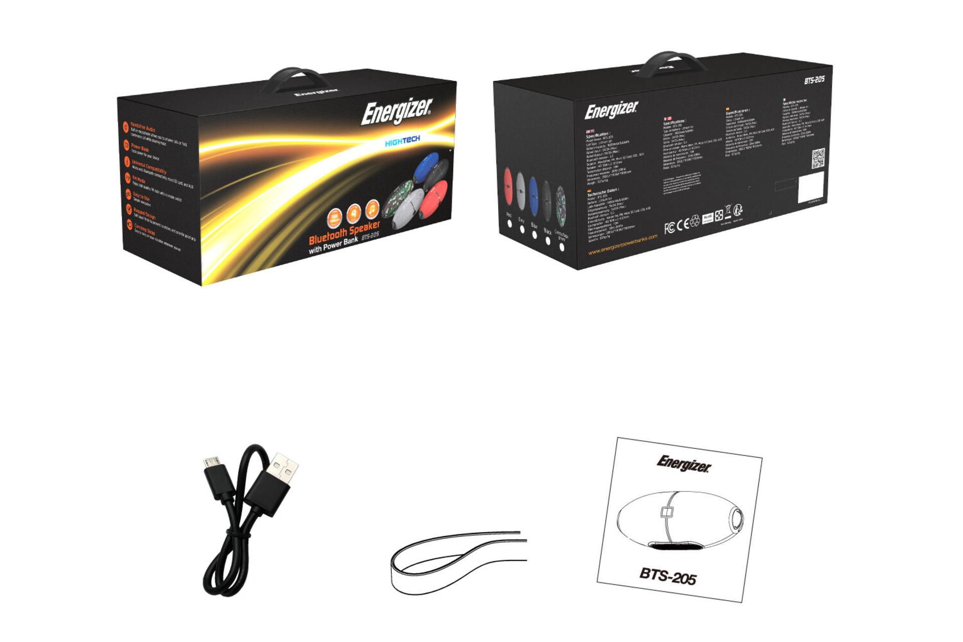 اقلام همراه اسپیکر انرجایزر Energizer BTS-205