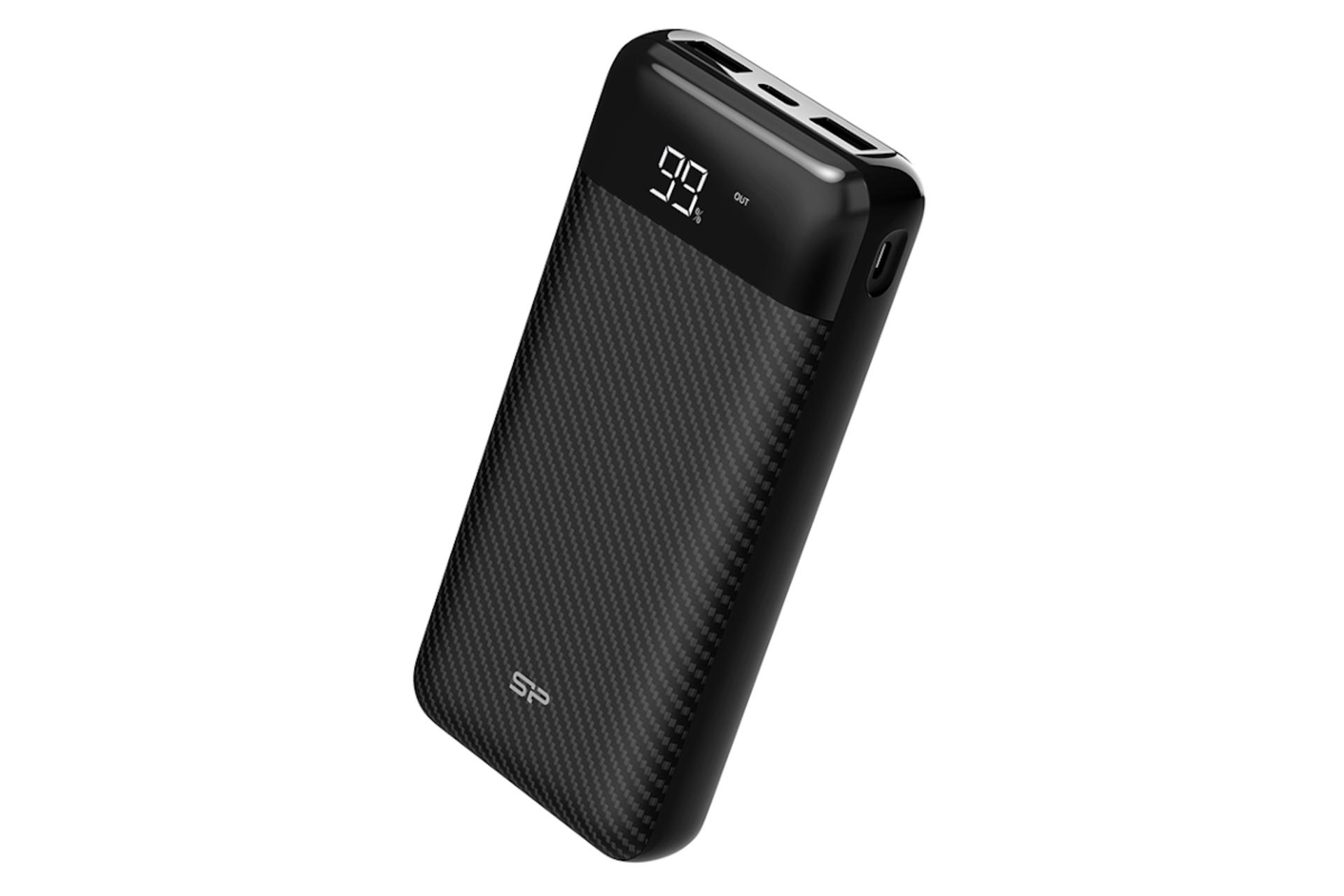 پاور بانک سیلیکون پاور GS28 با ظرفیت 20000 میلی‌آمپر ساعت Silicon Power GS28 20000mAh مشکی