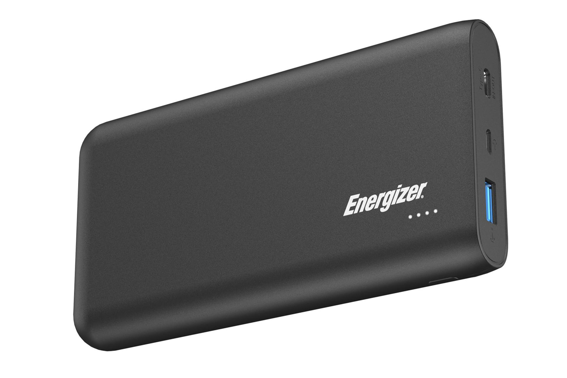 پاور بانک انرجایزر UE20006PQ مشکی به همراه محل درگاه ها