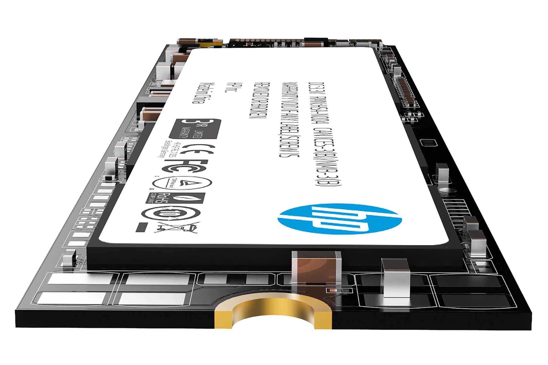 نمای پایین SSD اچ پی S700 SATA M.2 ظرفیت 250 گیگابایت